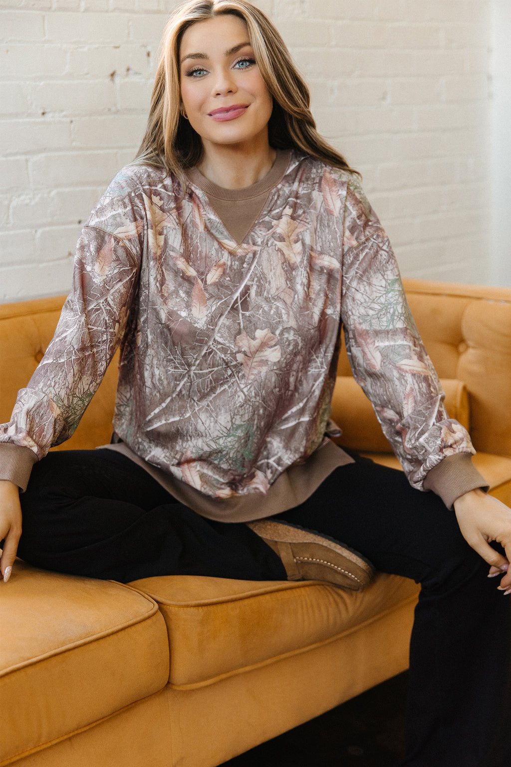 Camo Print Sweatshirt
