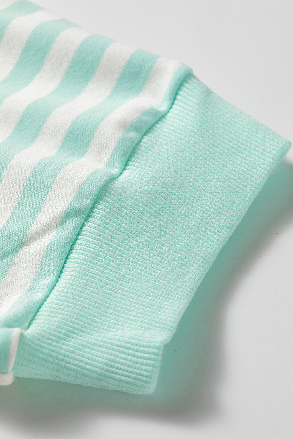 Stripe Half Sleeve Top Skort Two Piece Set