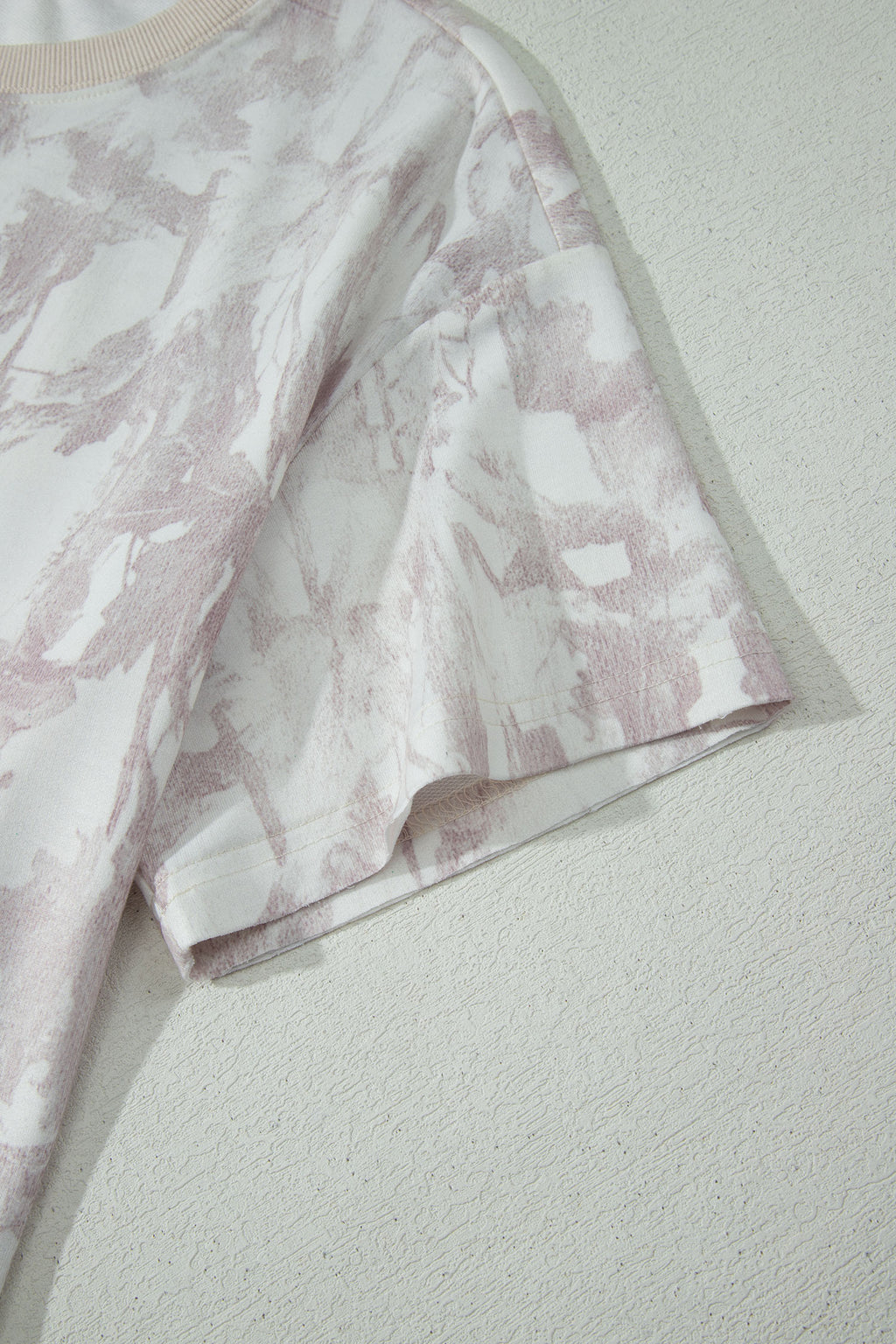 Gray Woodland Camo Print Raw Edge Cropped Set