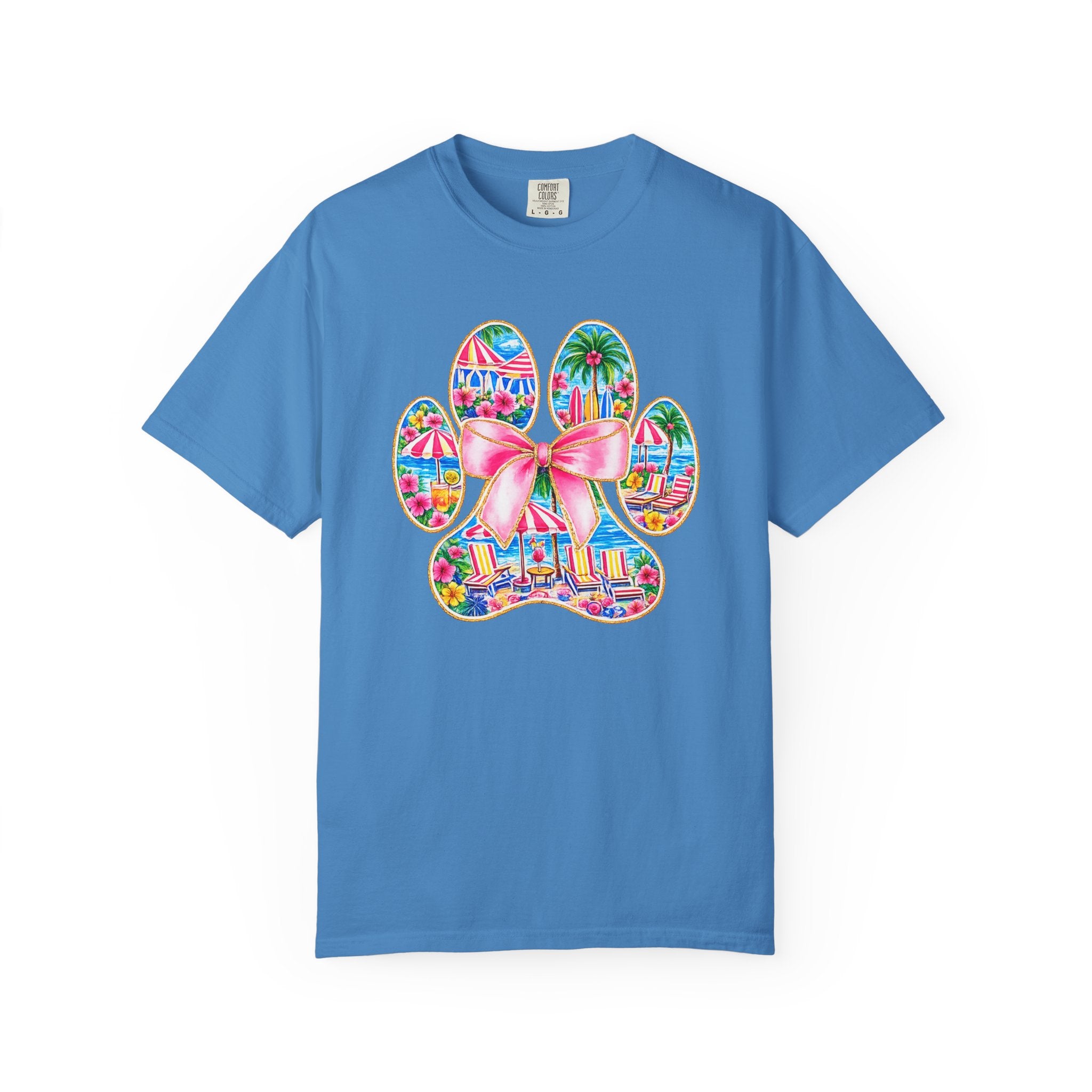 Beach Paw Print T-Shirt