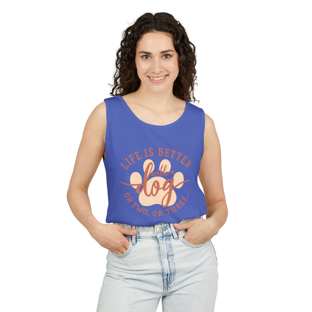 Life Is Better With a Dog Or Two, Or Three Tank Top