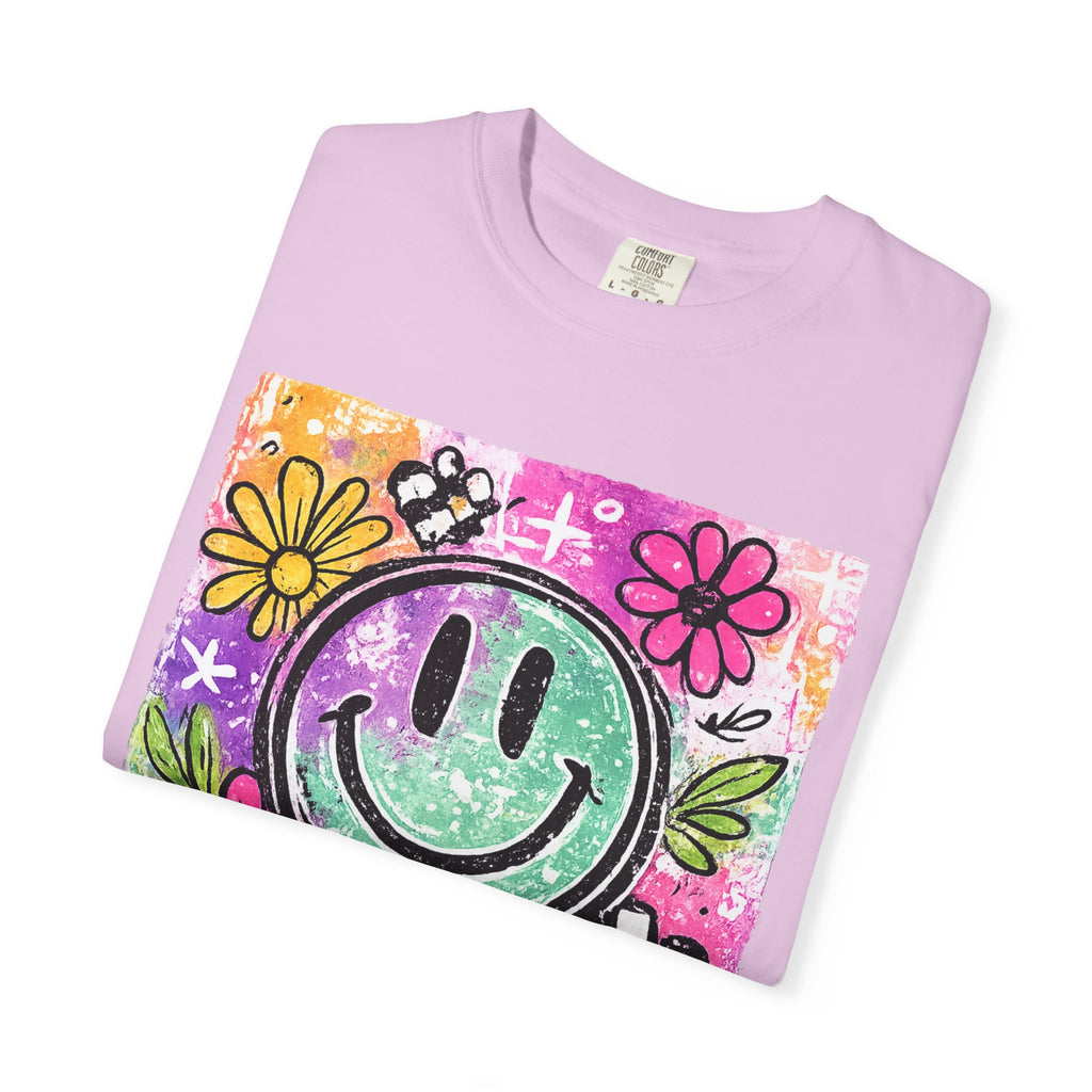 Smiley Flower Graphic T-Shirt