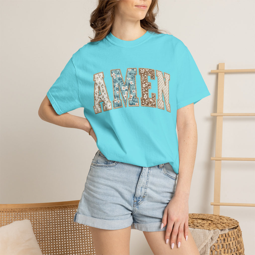 Amen Floral Patch T-Shirt