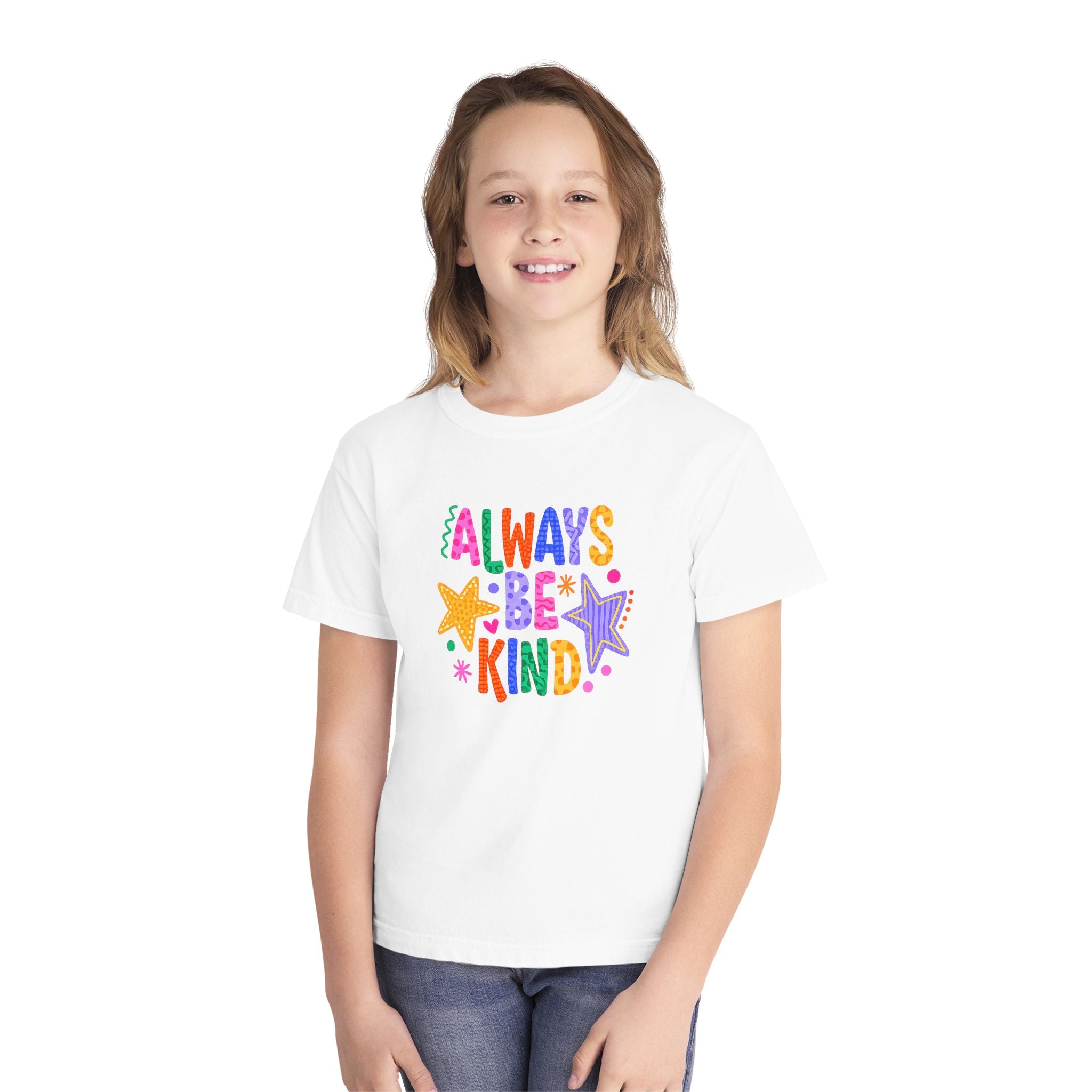 "Always Be Kind" Colorful Stars Kids T-Shirt