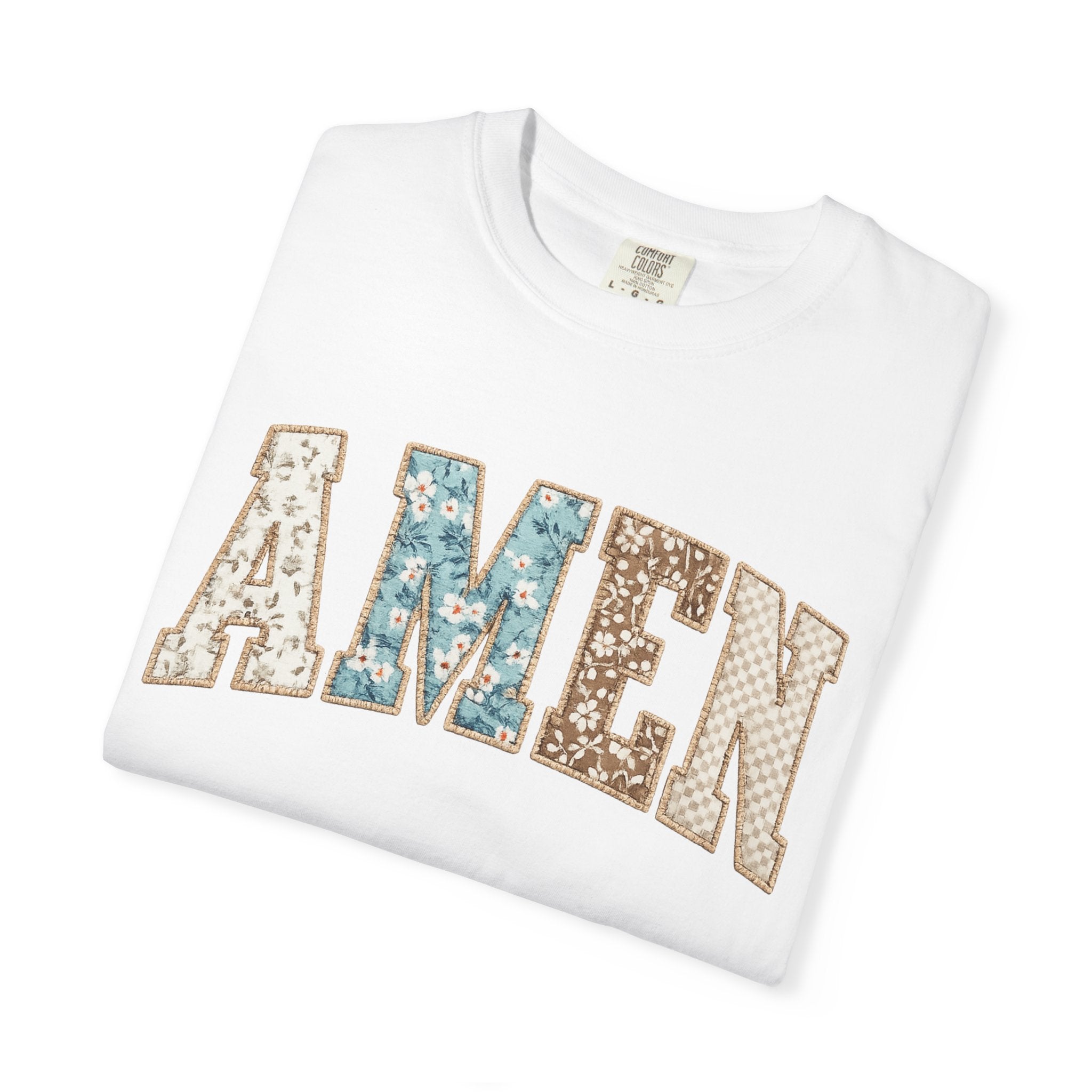 Amen Floral Patch T-Shirt