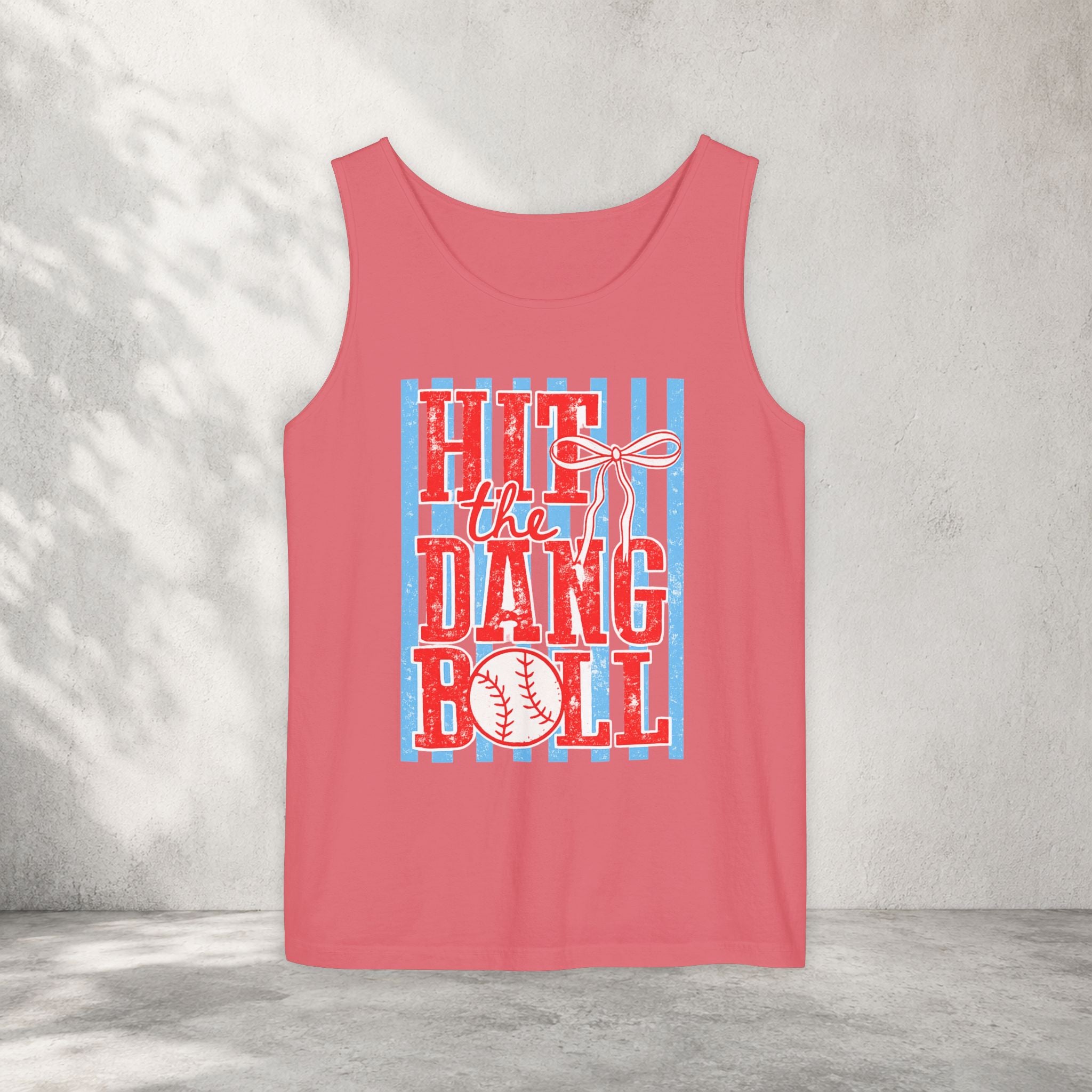 Hit the Dang Ball Baseball Tank Top