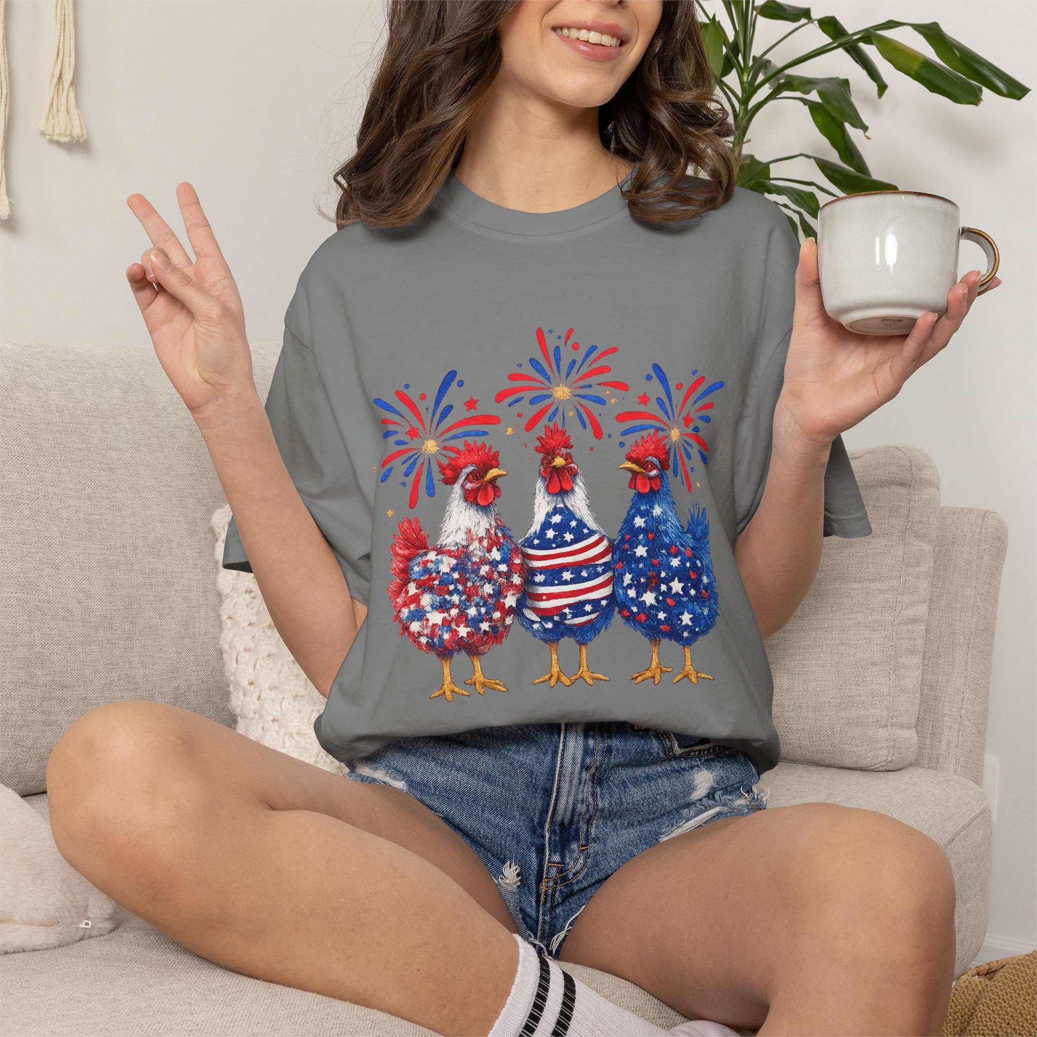 Patriotic Chickens T-Shirt