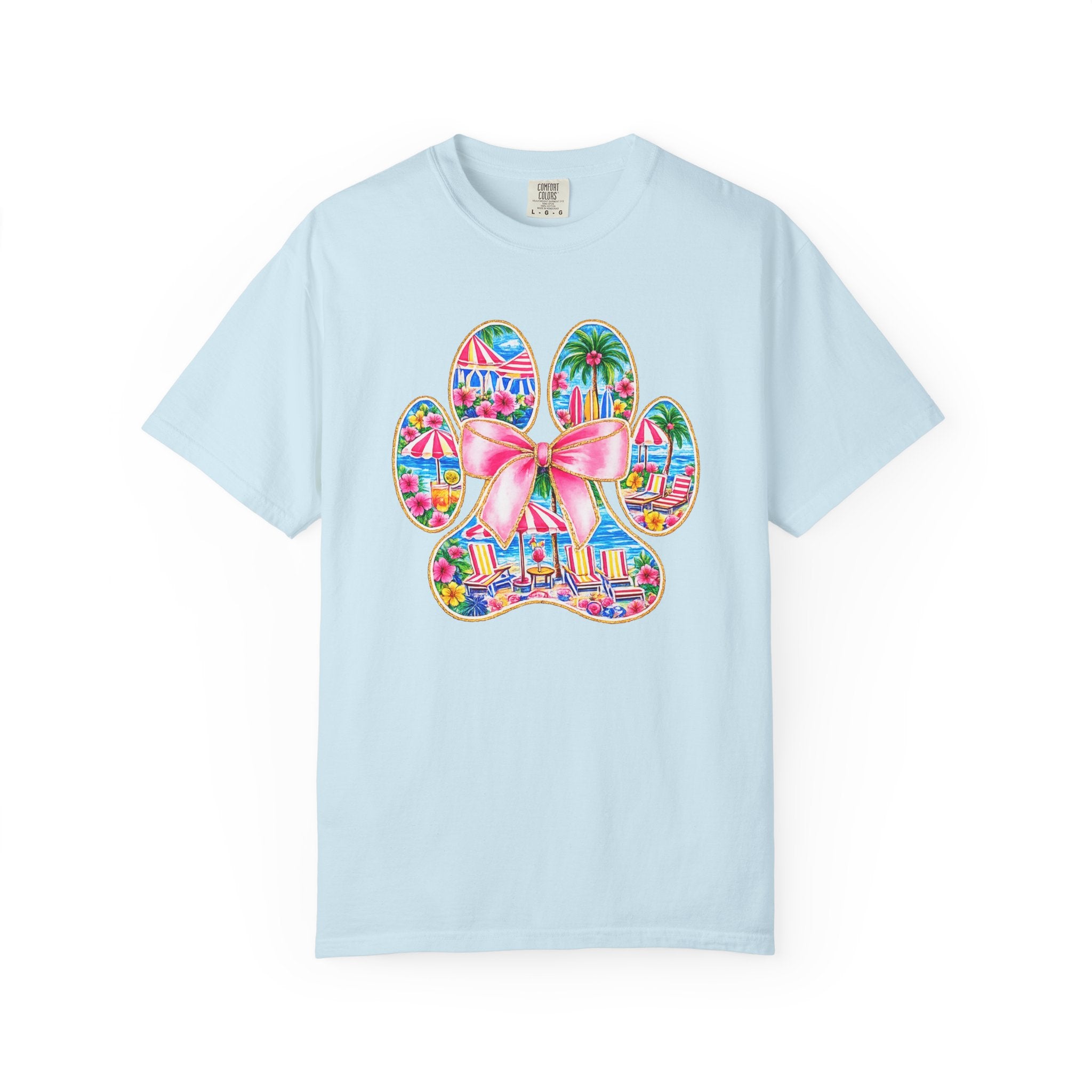 Beach Paw Print T-Shirt