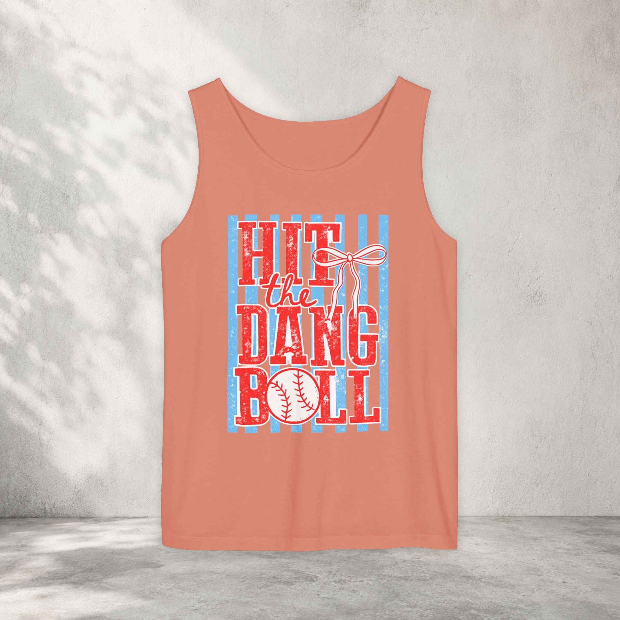 Hit the Dang Ball Baseball Tank Top