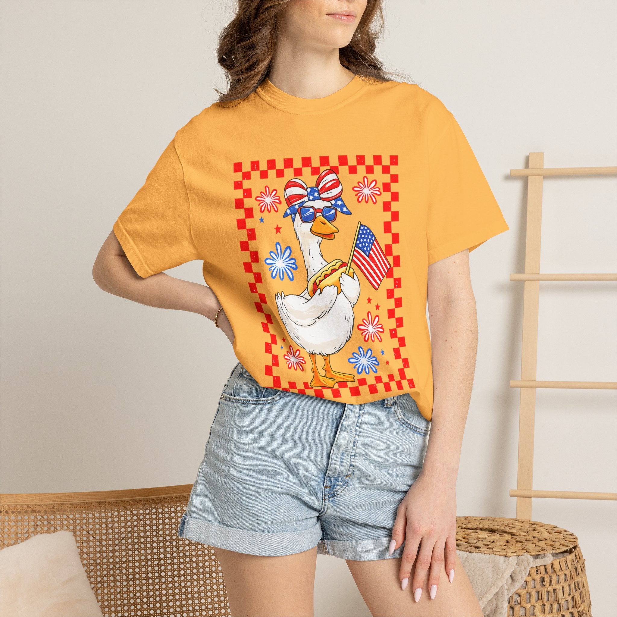 Patriotic Goose Graphic T-Shirt