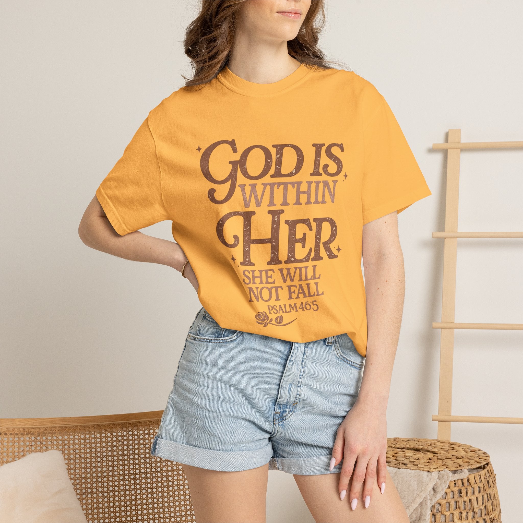 God Is Within Her Psalm 46:5 T-Shirt