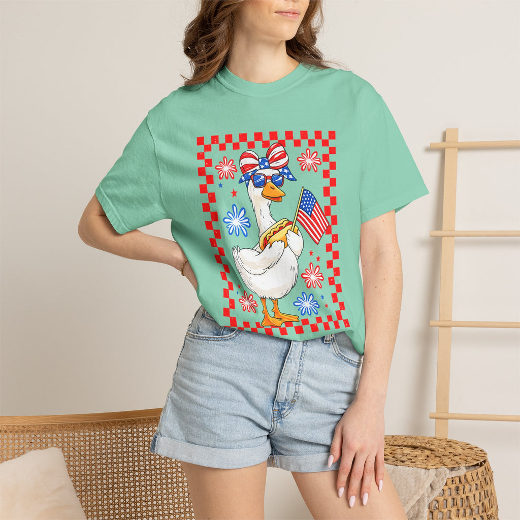 Patriotic Goose Graphic T-Shirt