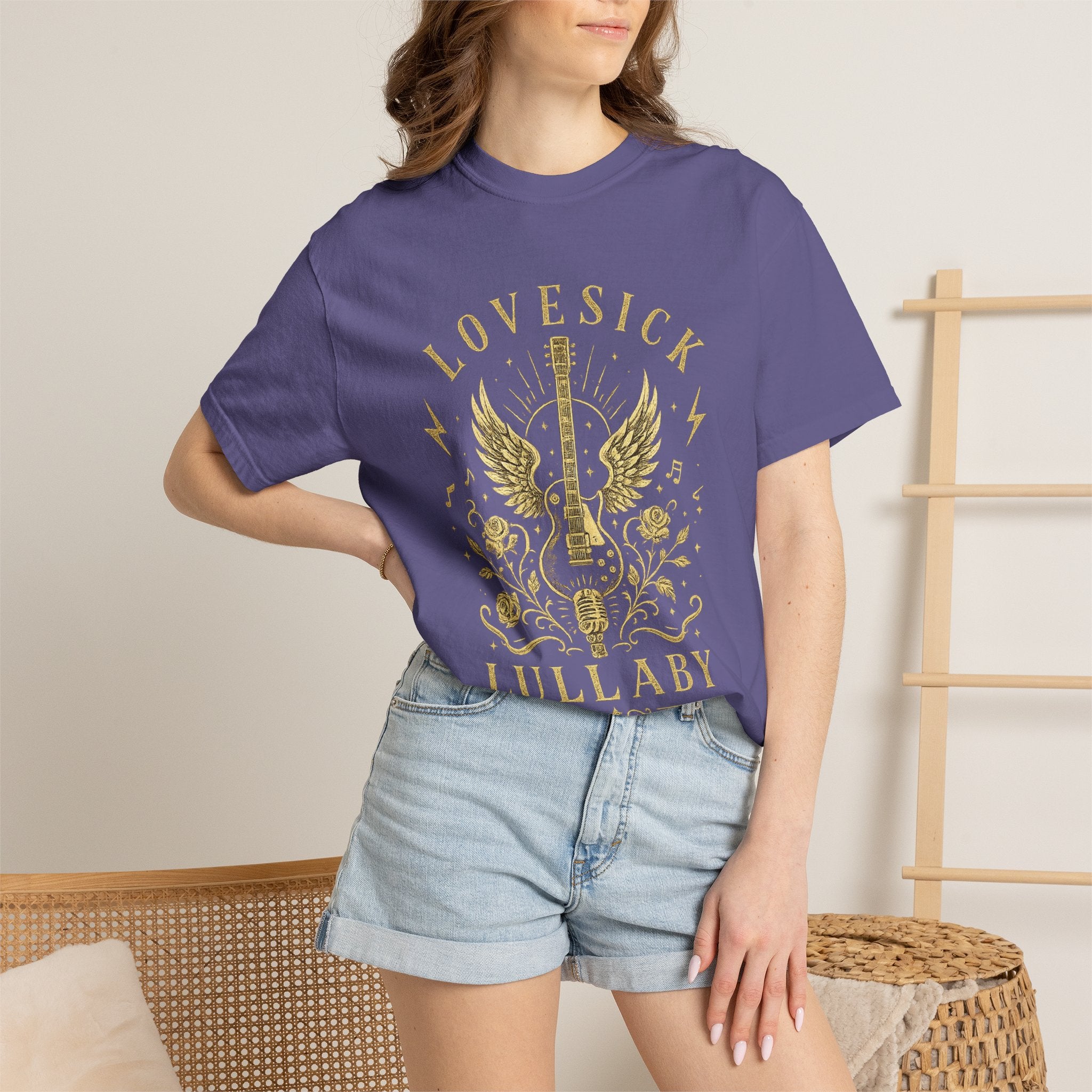 Lovesick Lullaby Guitar T Shirt
