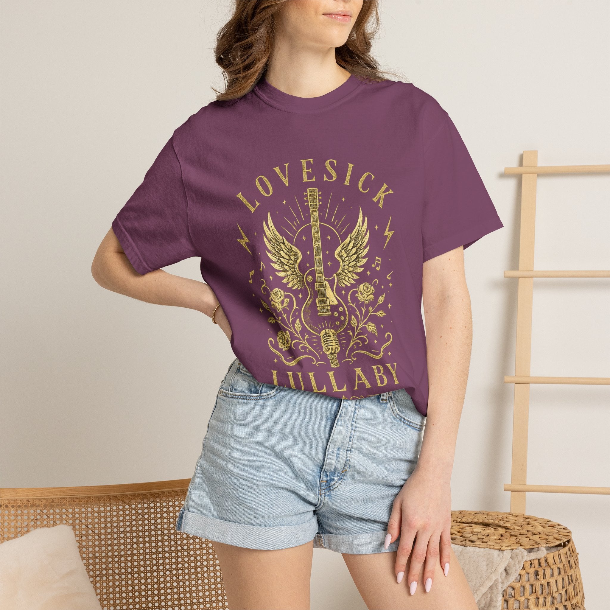 Lovesick Lullaby Guitar T Shirt