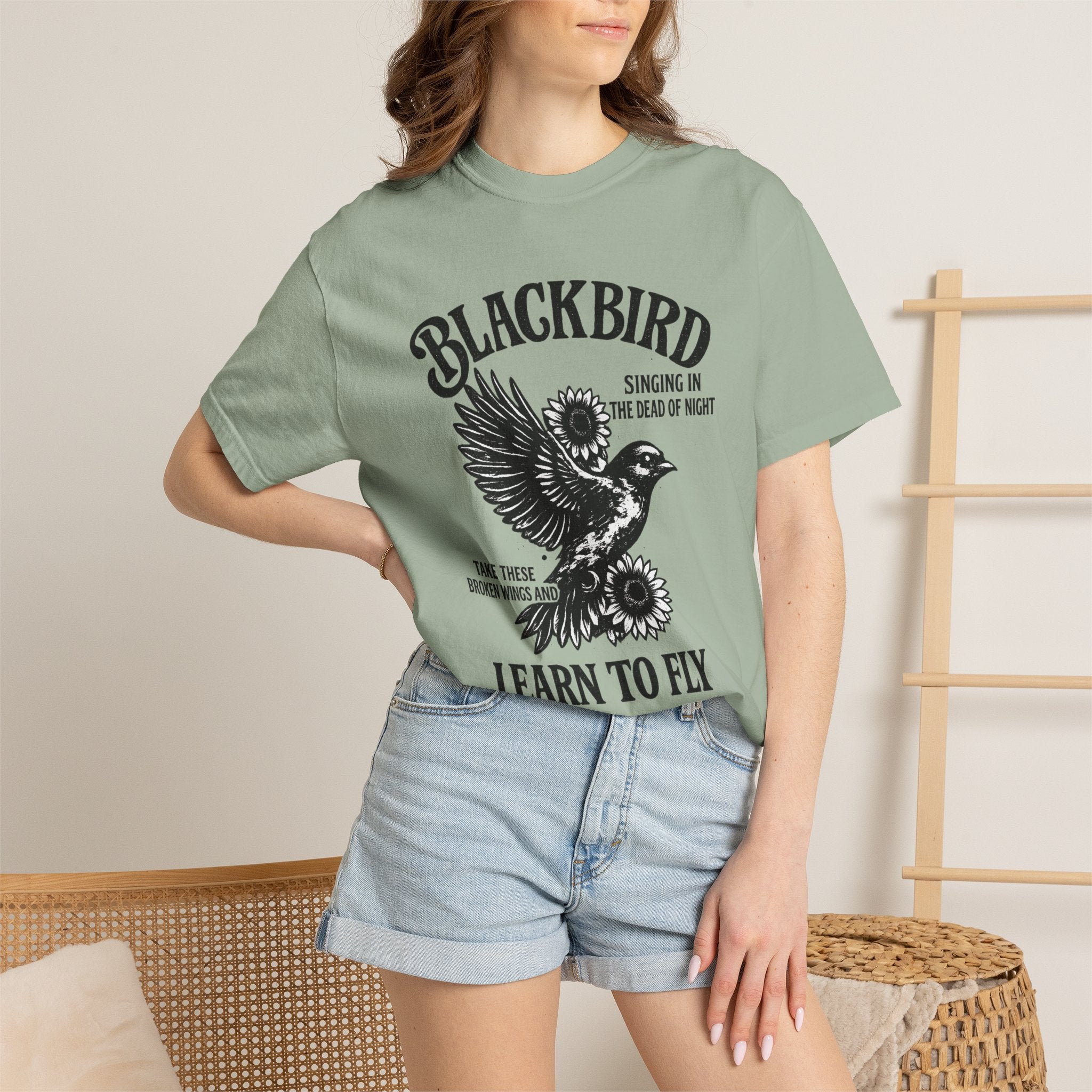 Blackbird 'Learn to Fly' Graphic T-Shirt