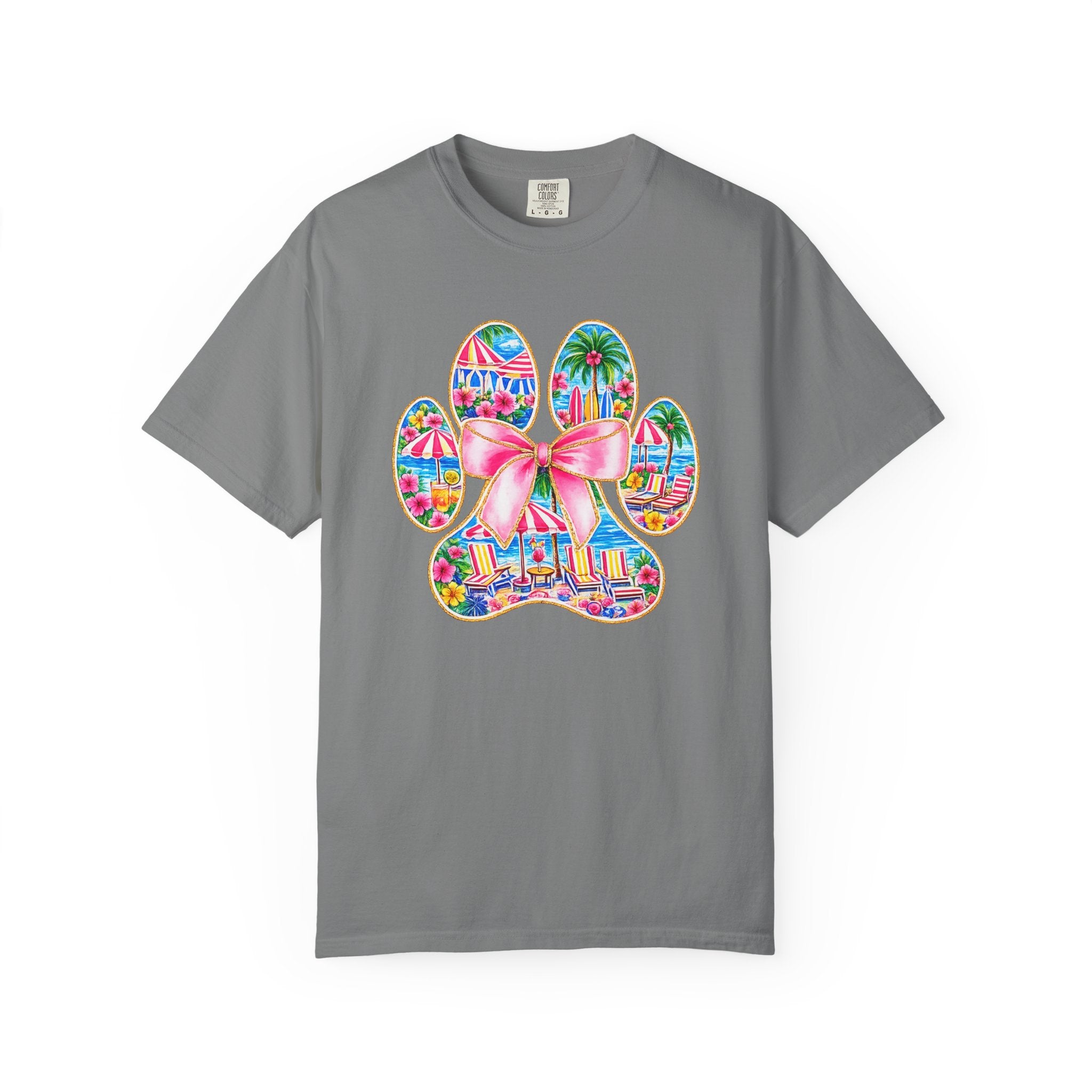 Beach Paw Print T-Shirt