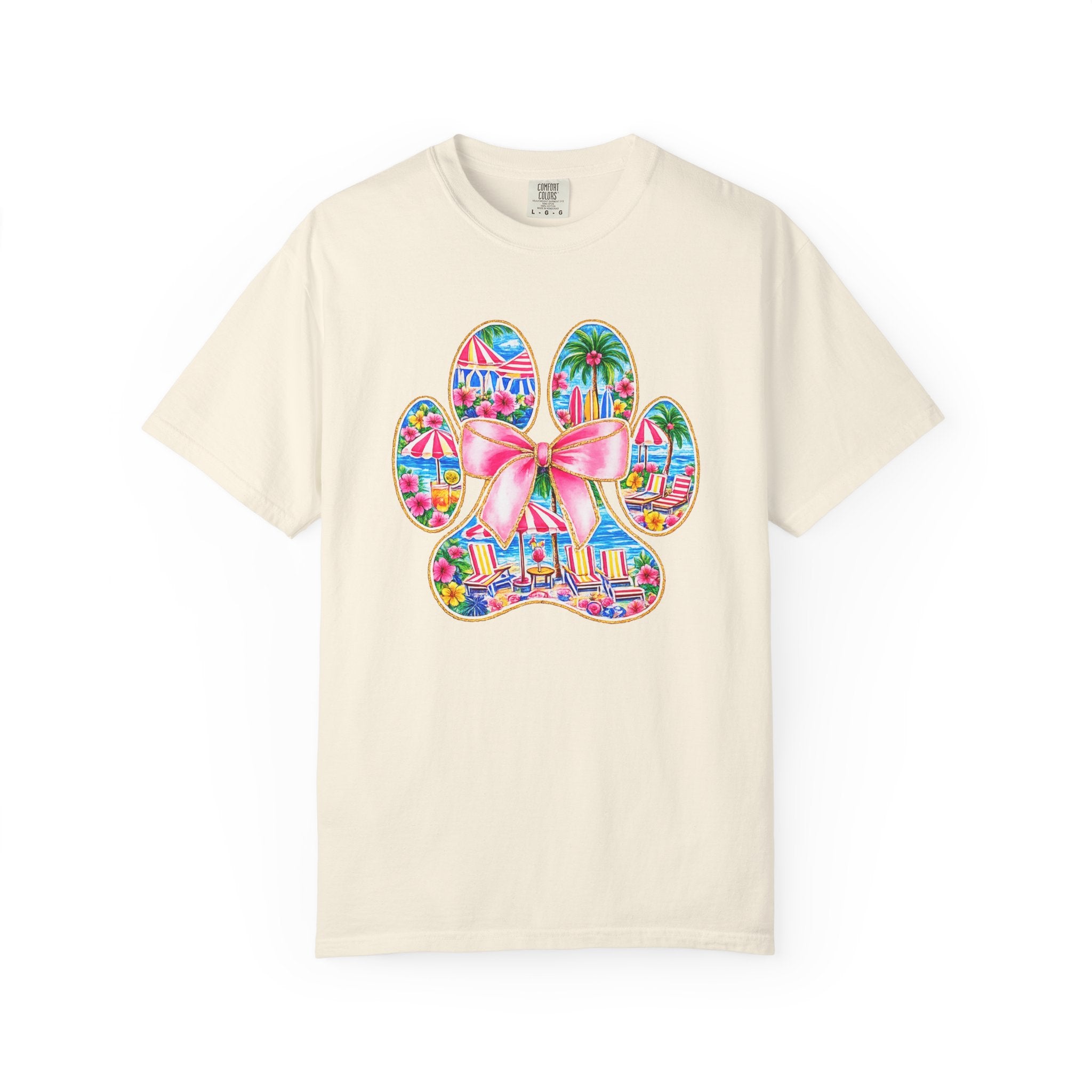 Beach Paw Print T-Shirt