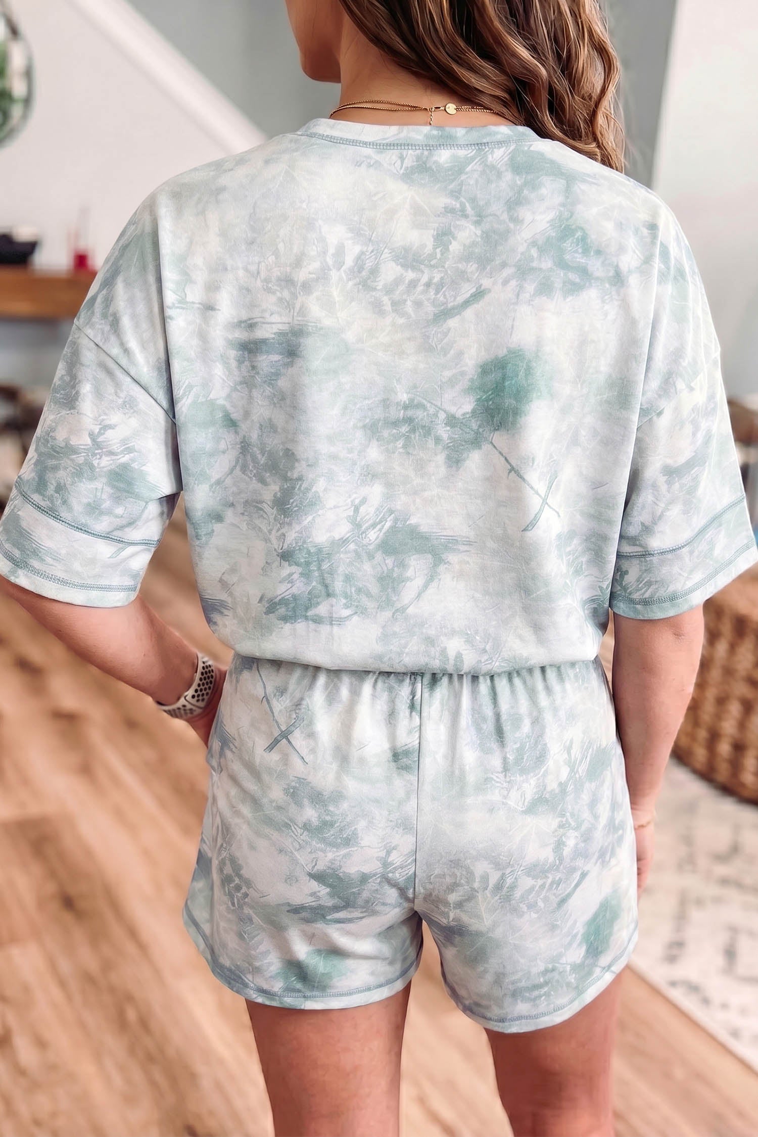 Casual Watercolor Two Piece Set