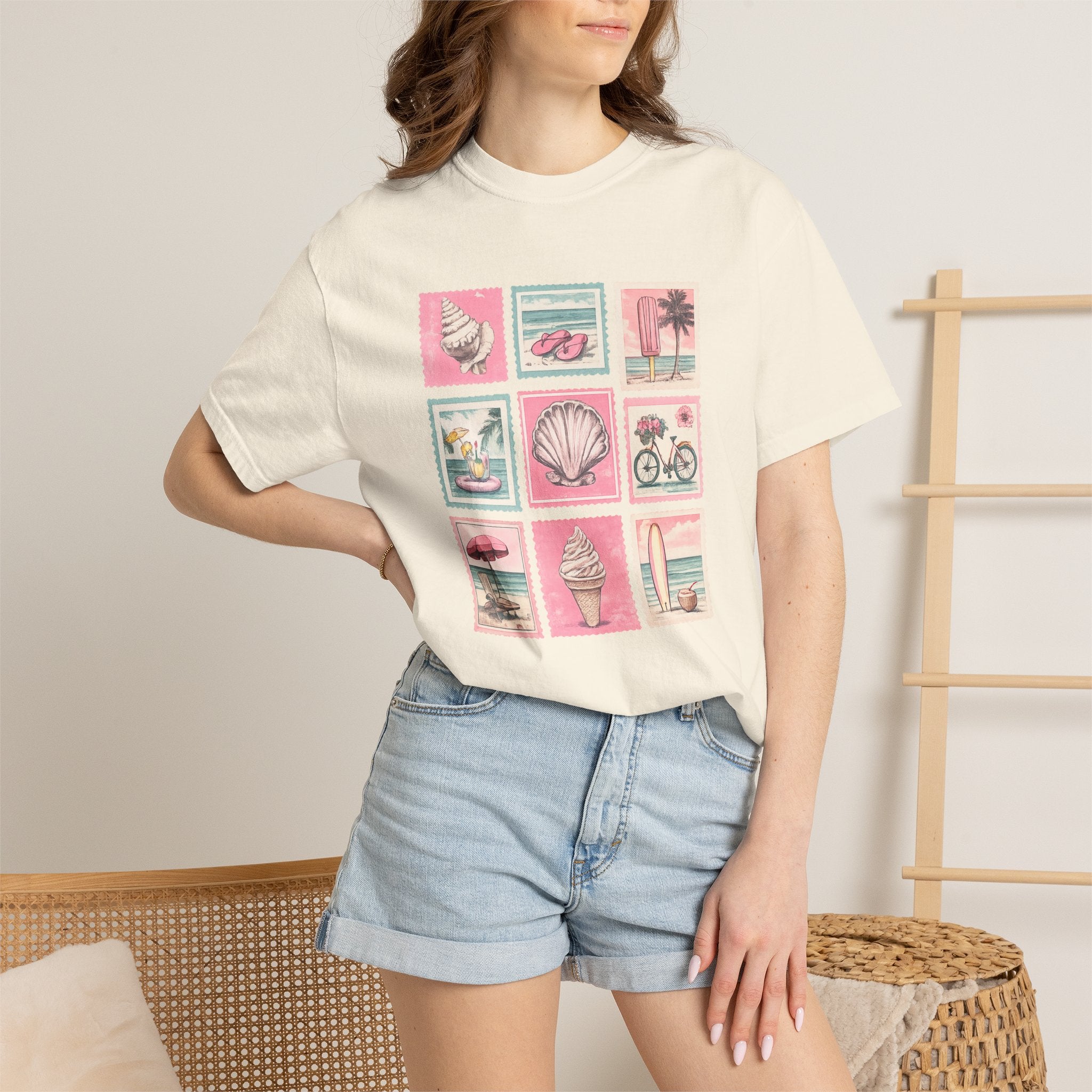 Vintage Beach Icons T-Shirt