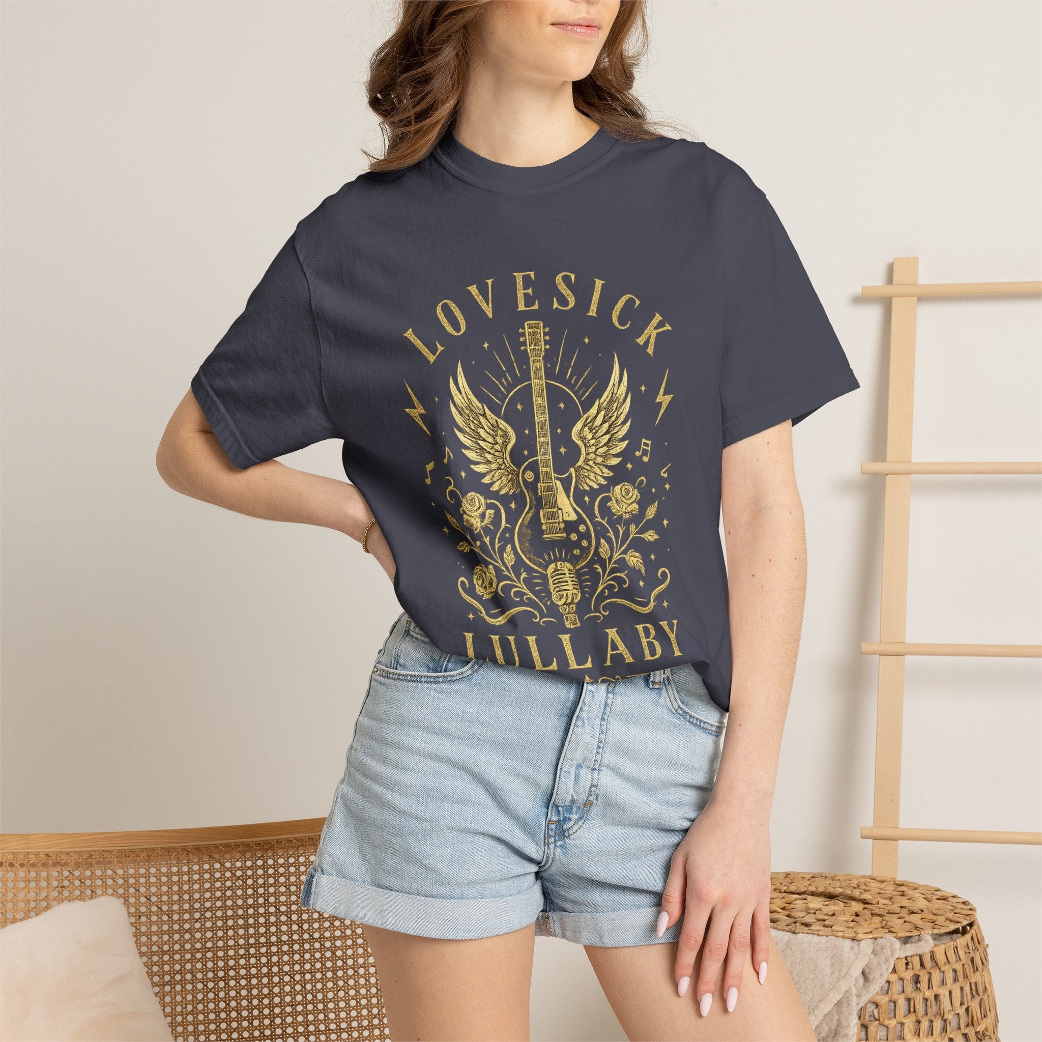 Lovesick Lullaby Guitar T Shirt