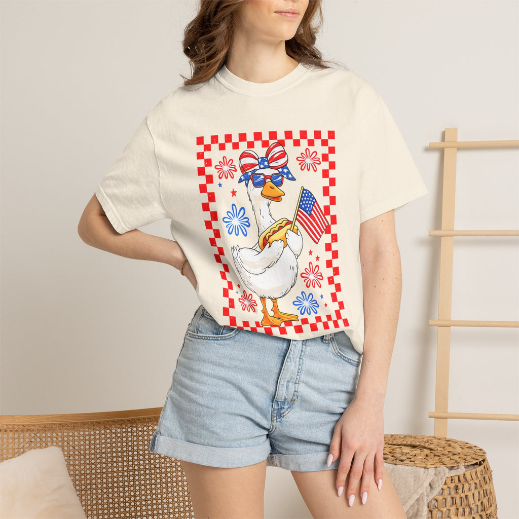 Patriotic Goose Graphic T-Shirt