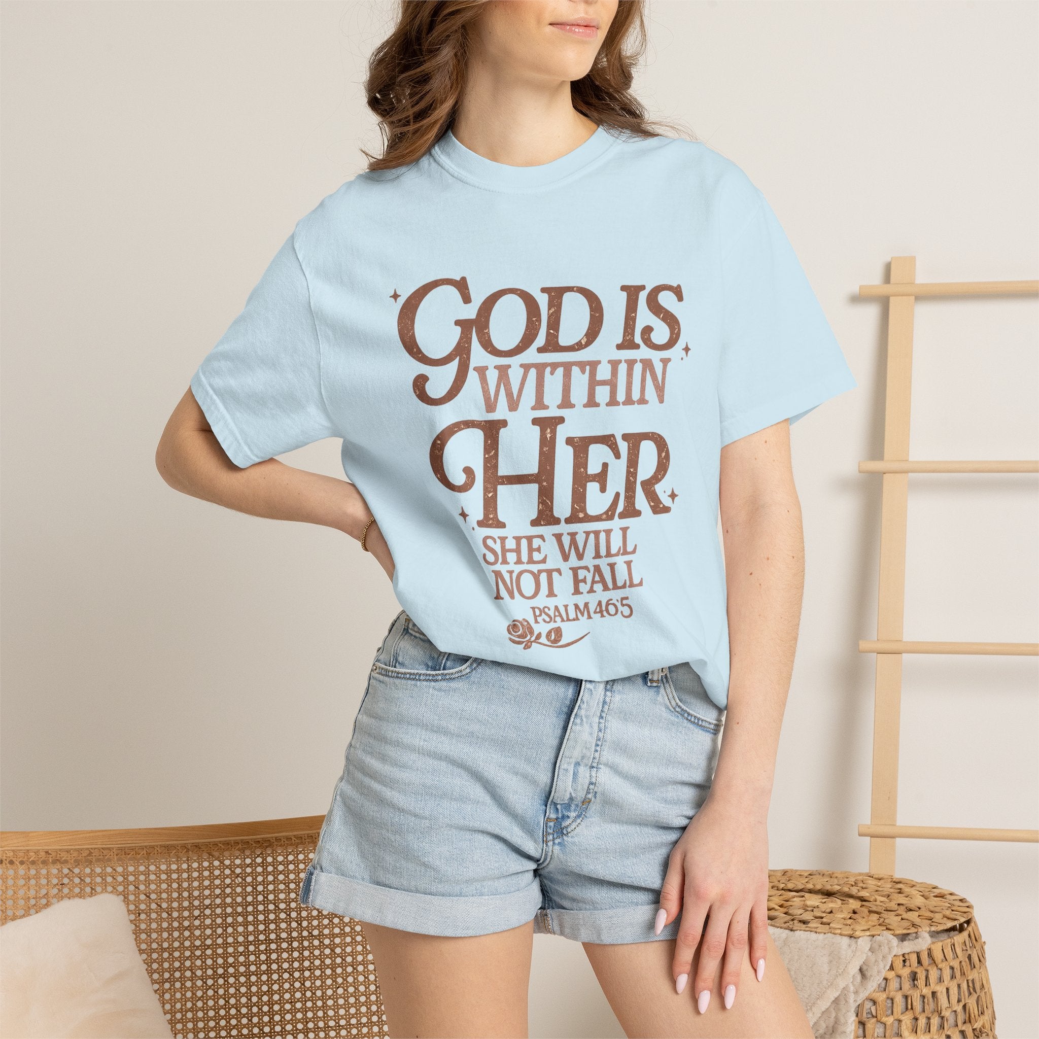God Is Within Her Psalm 46:5 T-Shirt