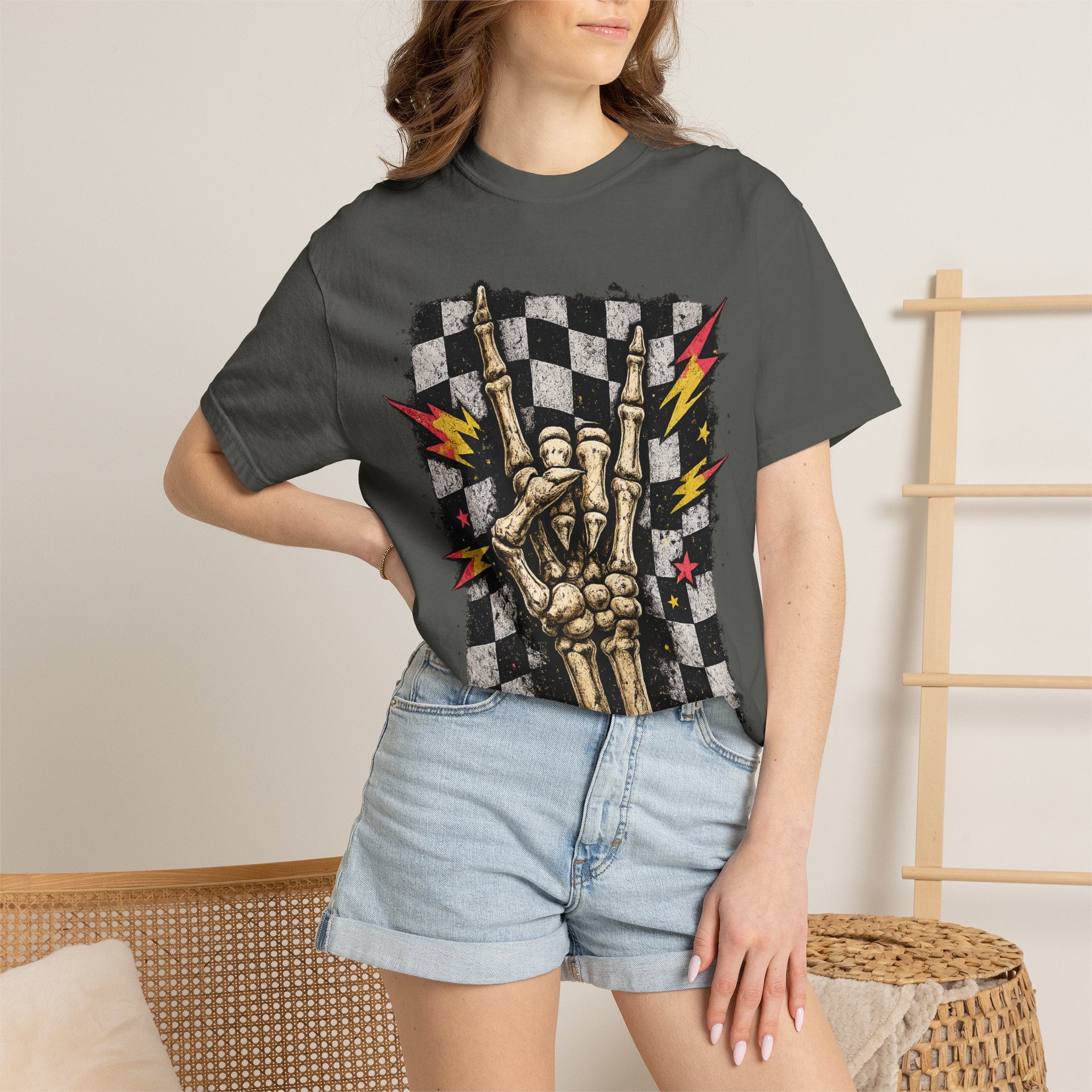 Skeleton Hand Rock T-Shirt