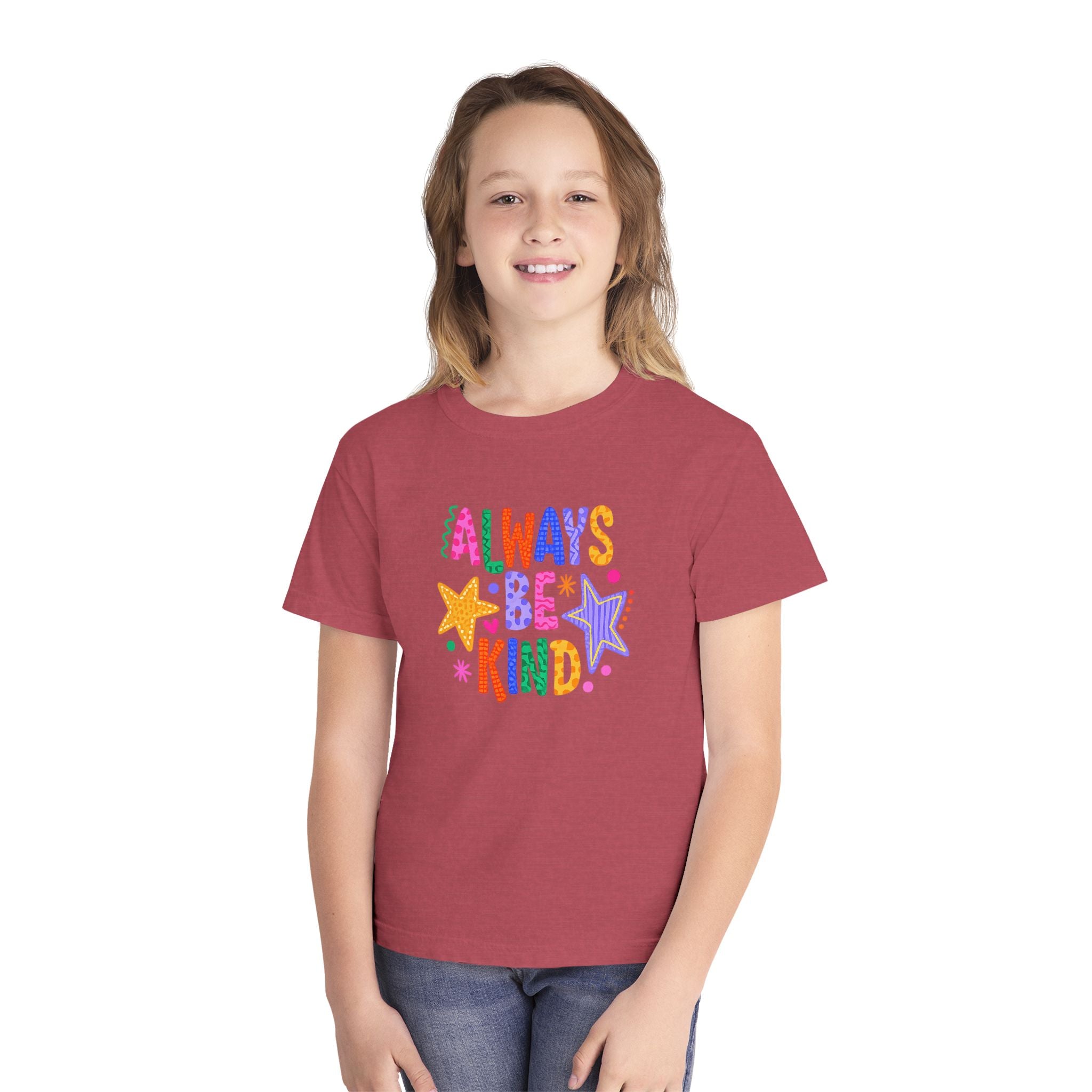 "Always Be Kind" Colorful Stars Kids T-Shirt