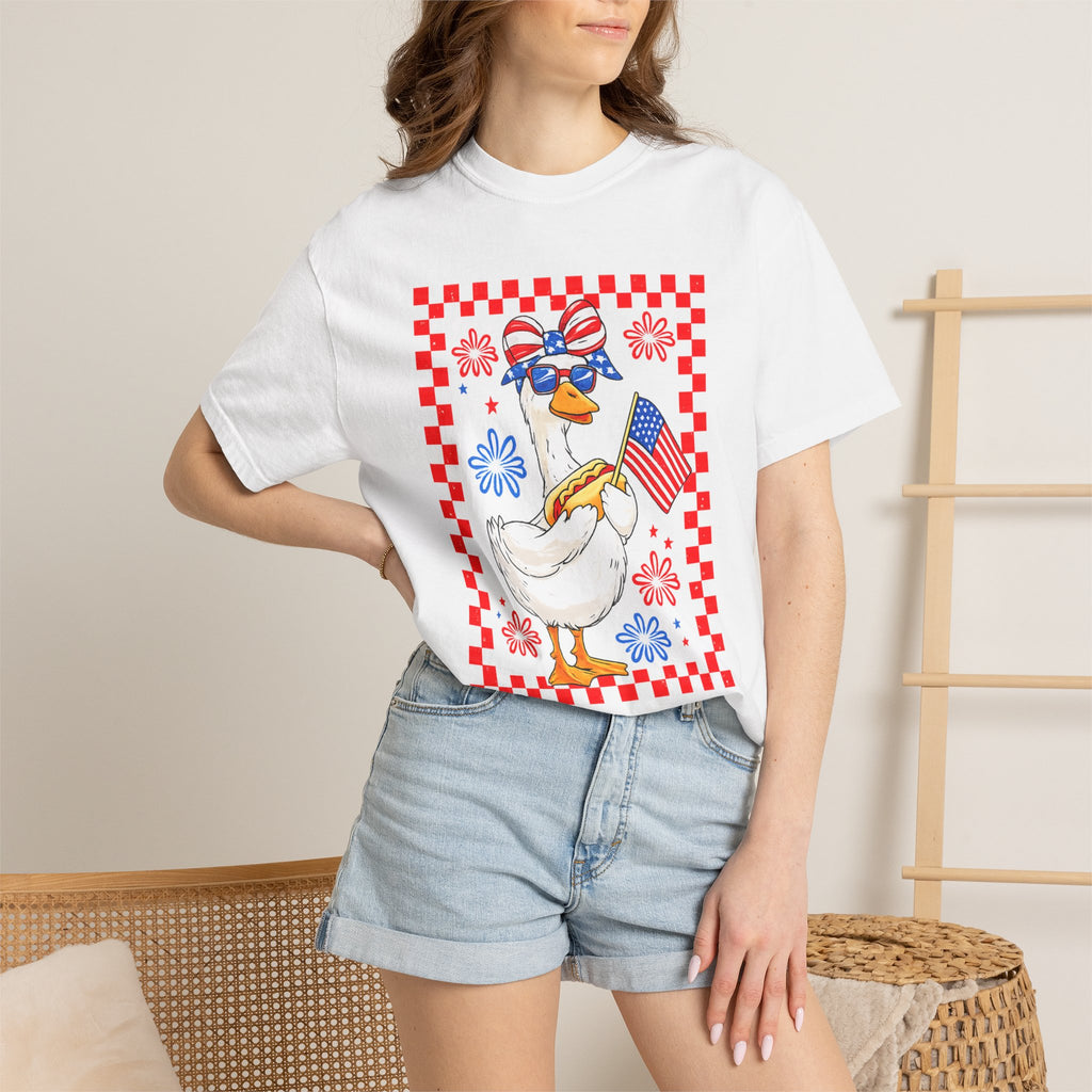 Patriotic Goose Graphic T-Shirt