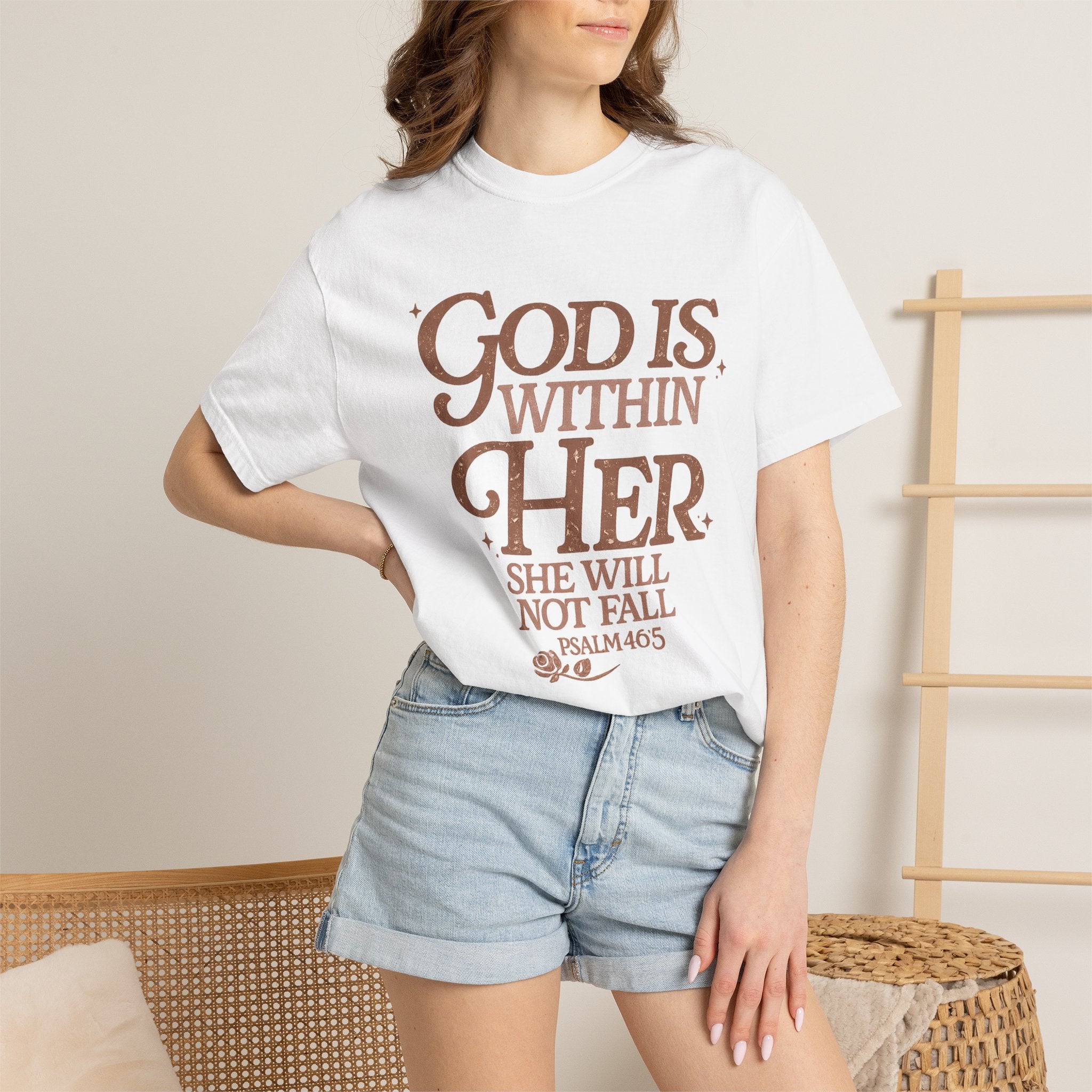 God Is Within Her Psalm 46:5 T-Shirt