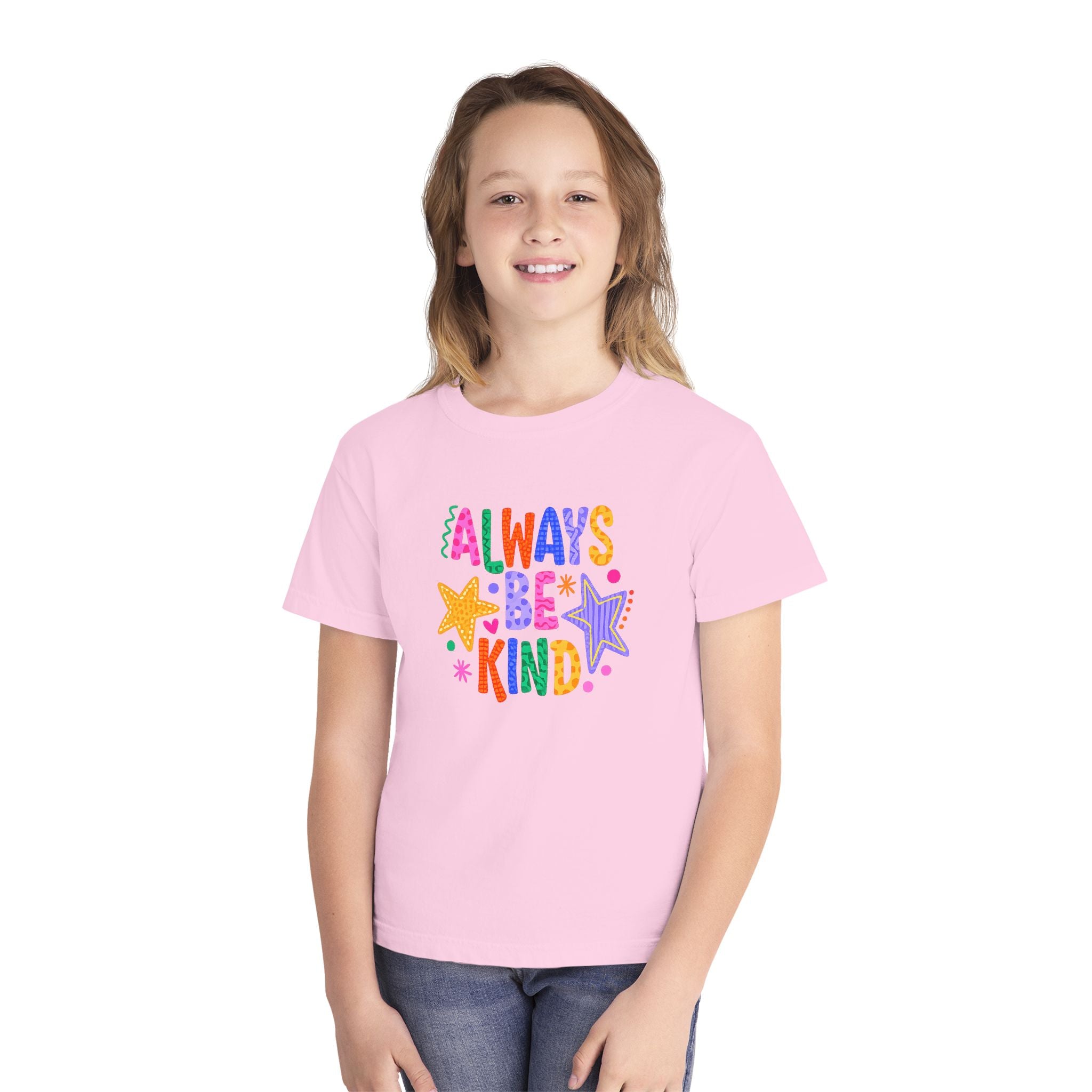 "Always Be Kind" Colorful Stars Kids T-Shirt