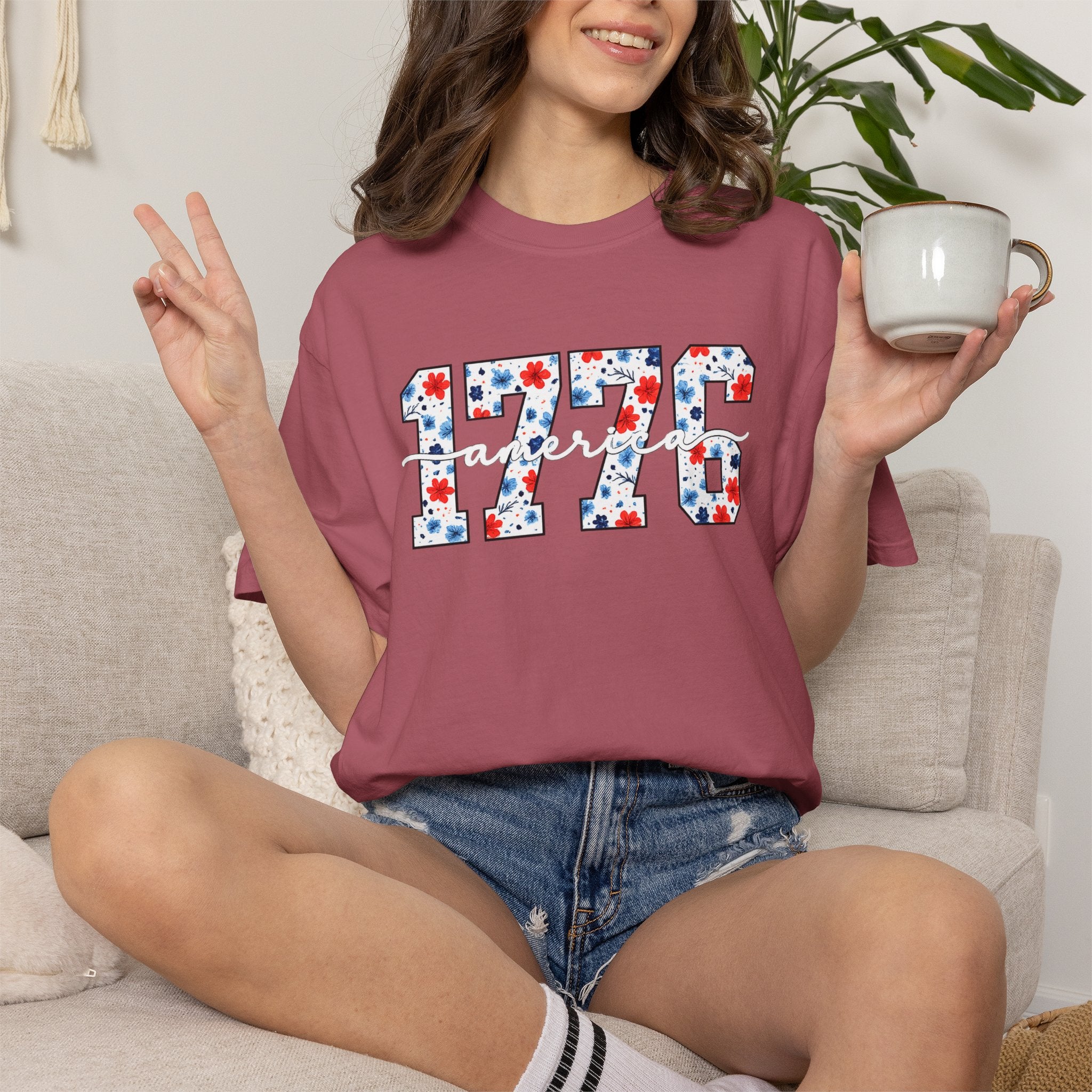 1776 Patriotic Graphic T-Shirt