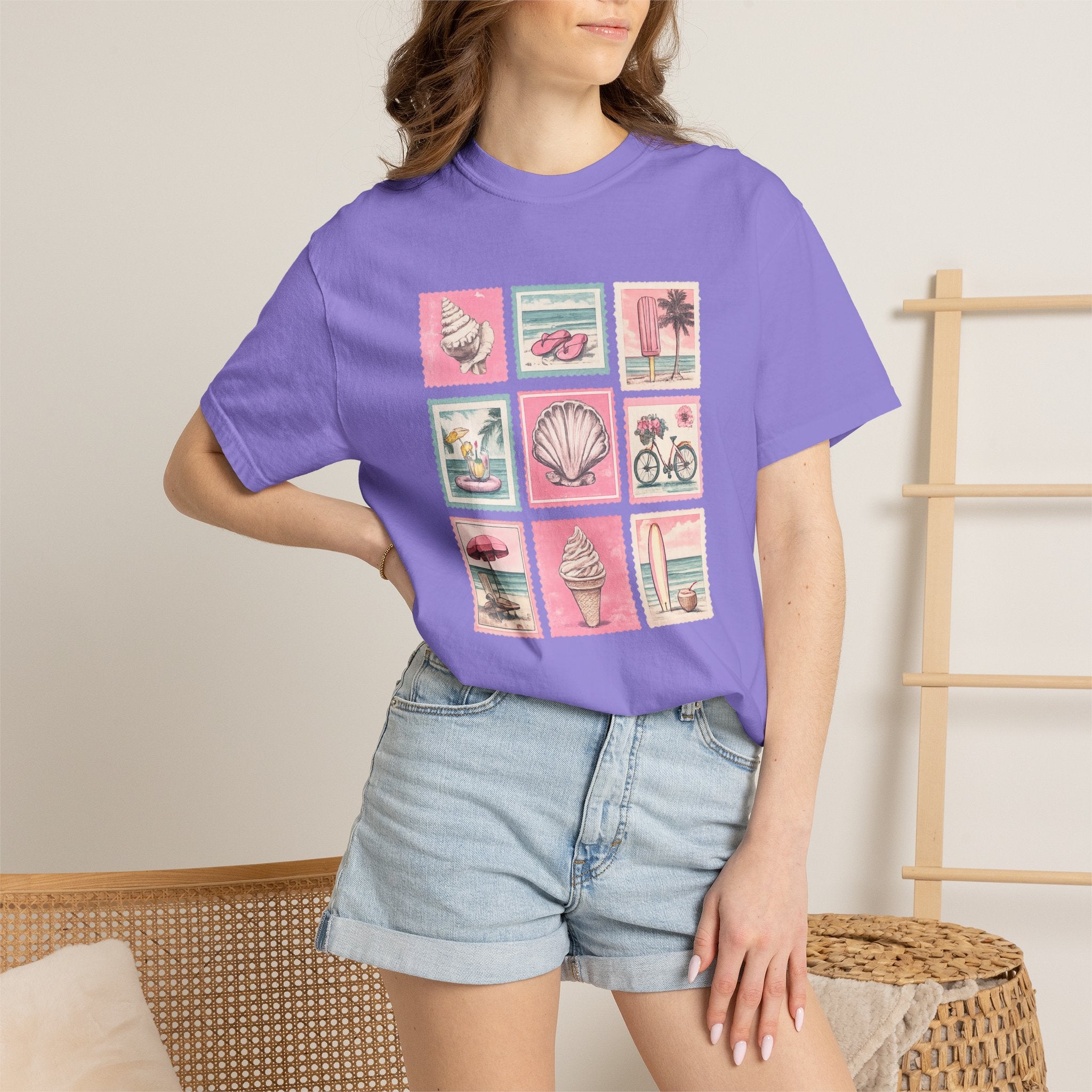 Vintage Beach Icons T-Shirt
