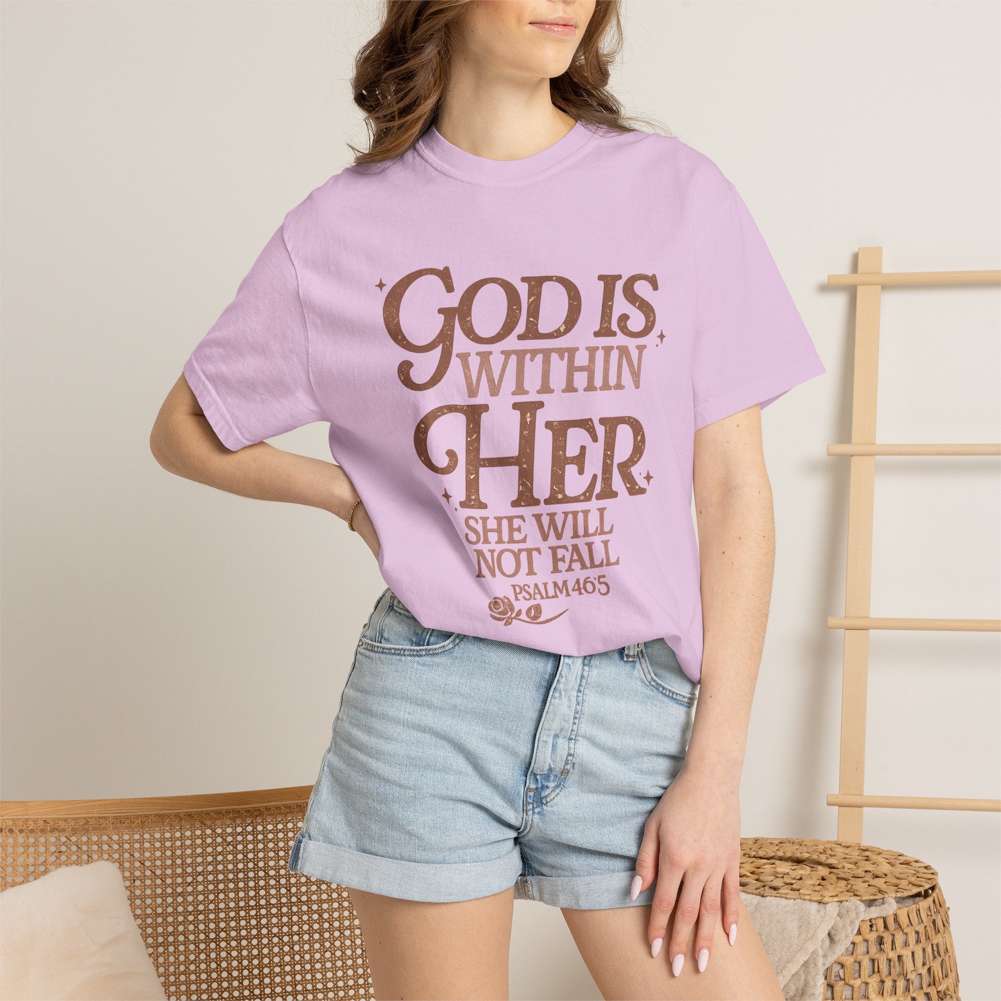 God Is Within Her Psalm 46:5 T-Shirt