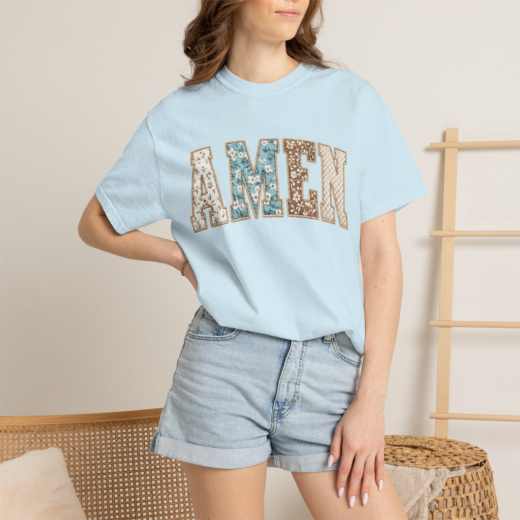 Amen Floral Patch T-Shirt