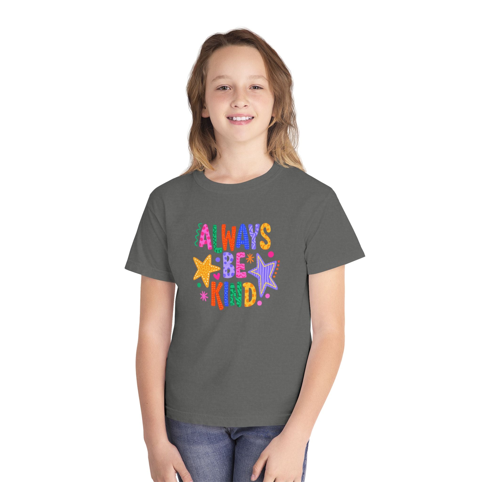 "Always Be Kind" Colorful Stars Kids T-Shirt