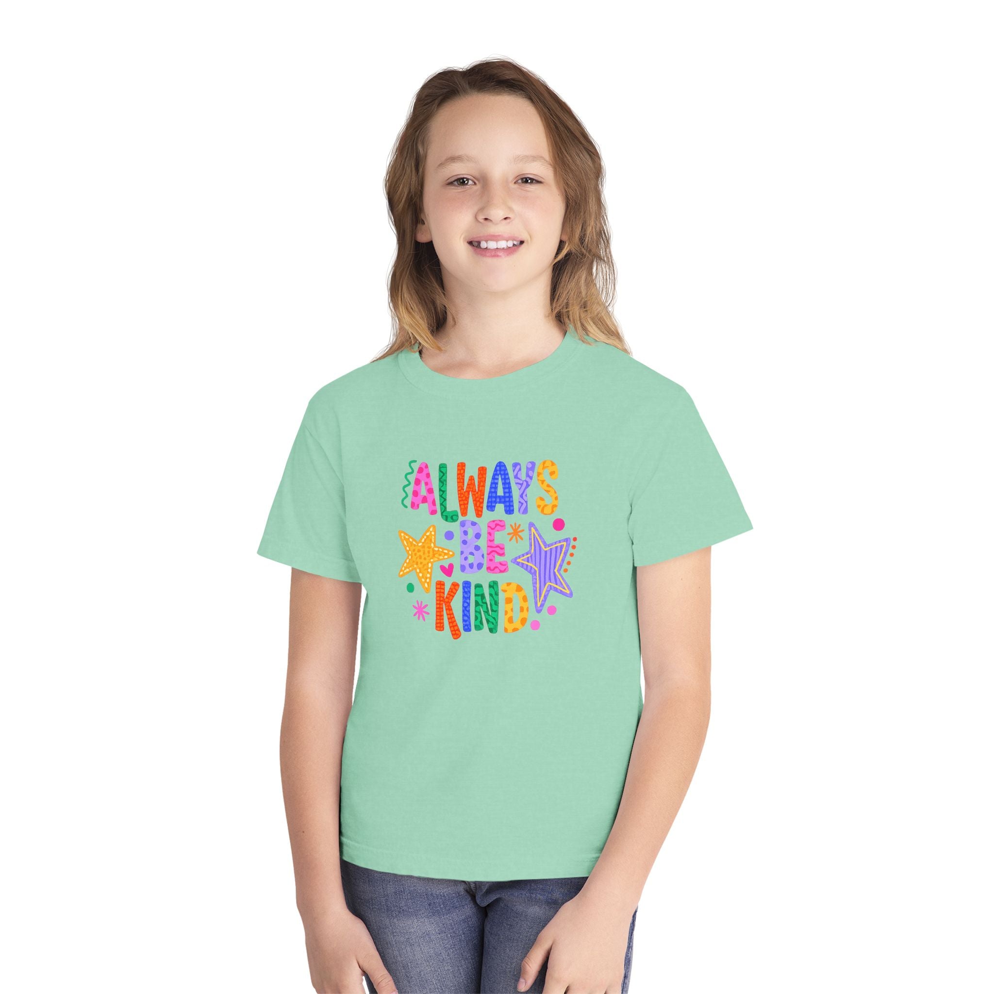 "Always Be Kind" Colorful Stars Kids T-Shirt