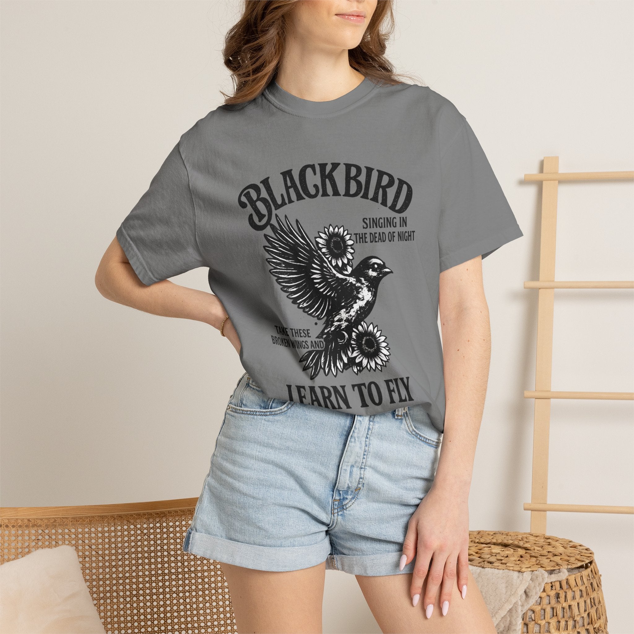 Blackbird 'Learn to Fly' Graphic T-Shirt