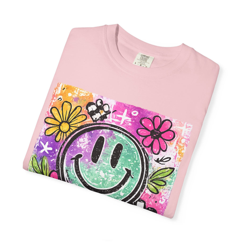 Smiley Flower Graphic T-Shirt