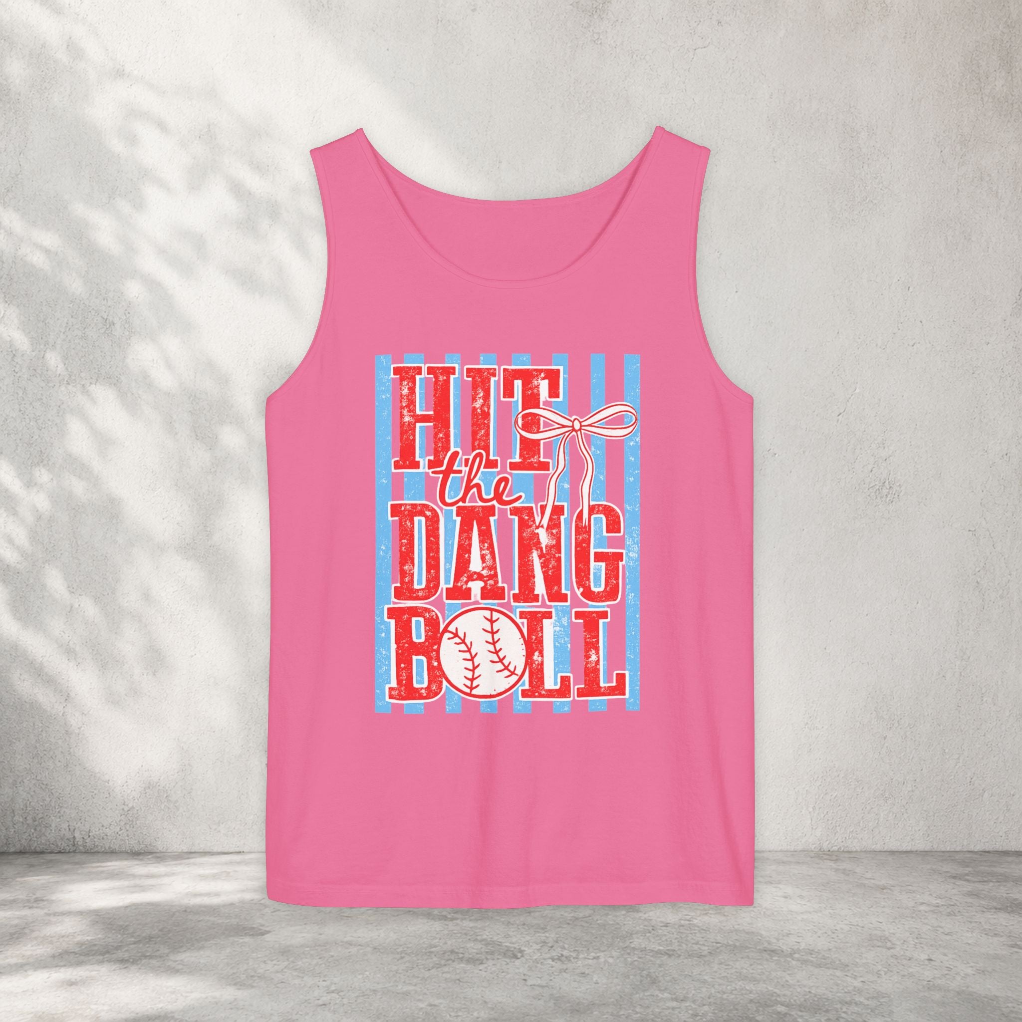 Hit the Dang Ball Baseball Tank Top