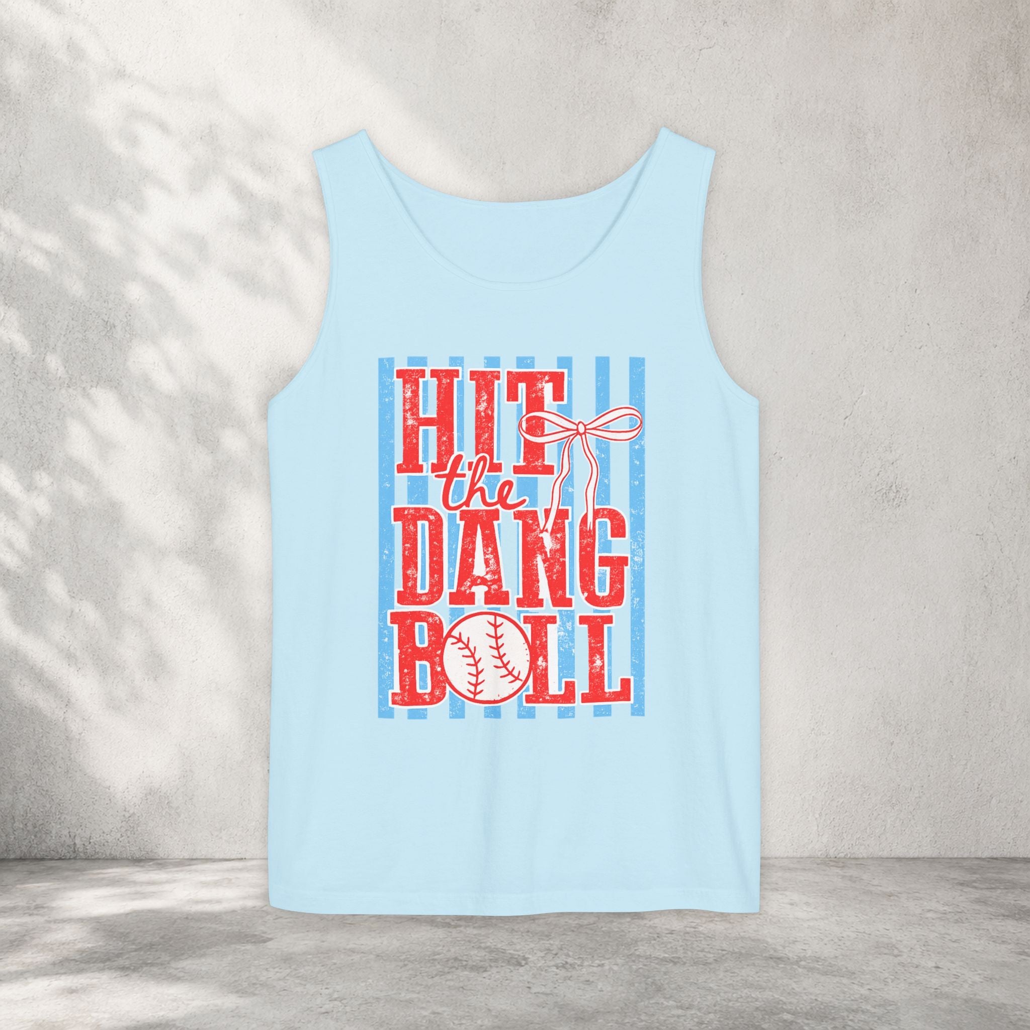 Hit the Dang Ball Baseball Tank Top