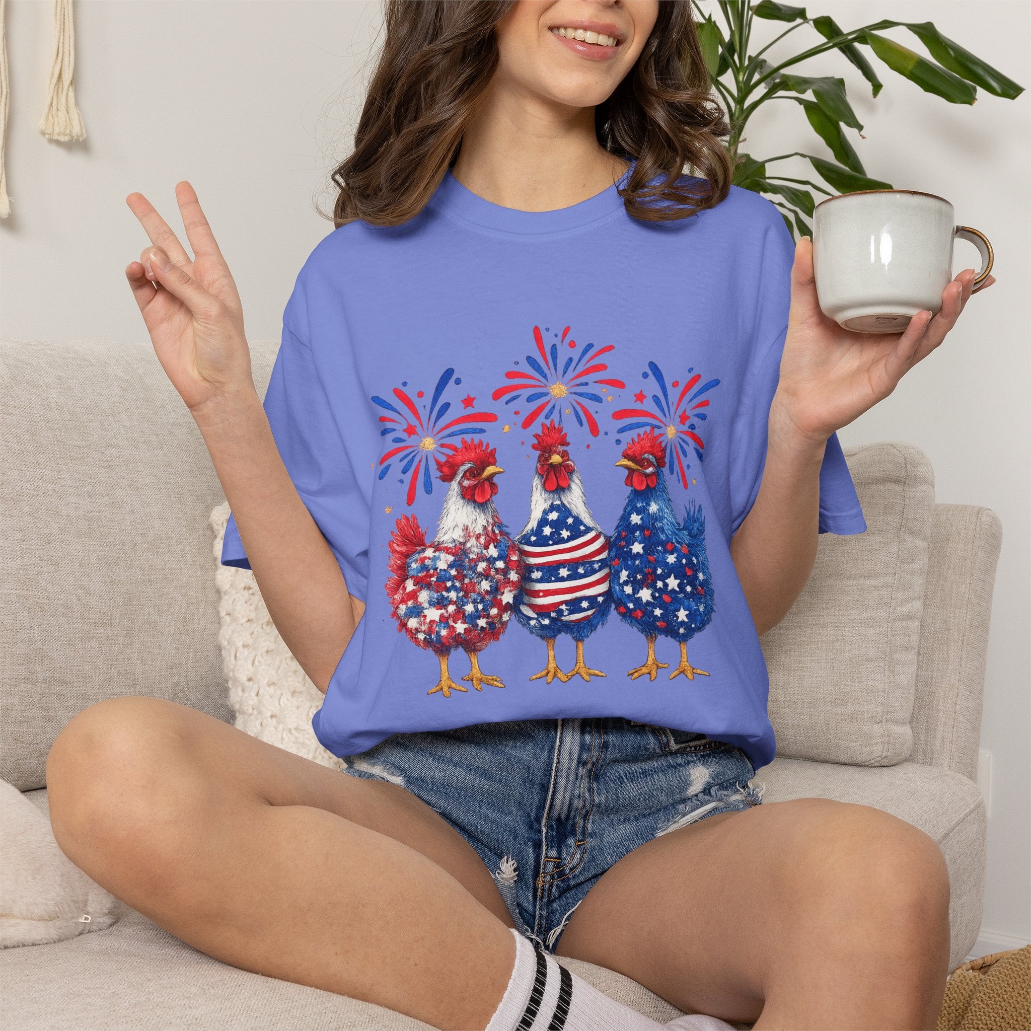 Patriotic Chickens T-Shirt