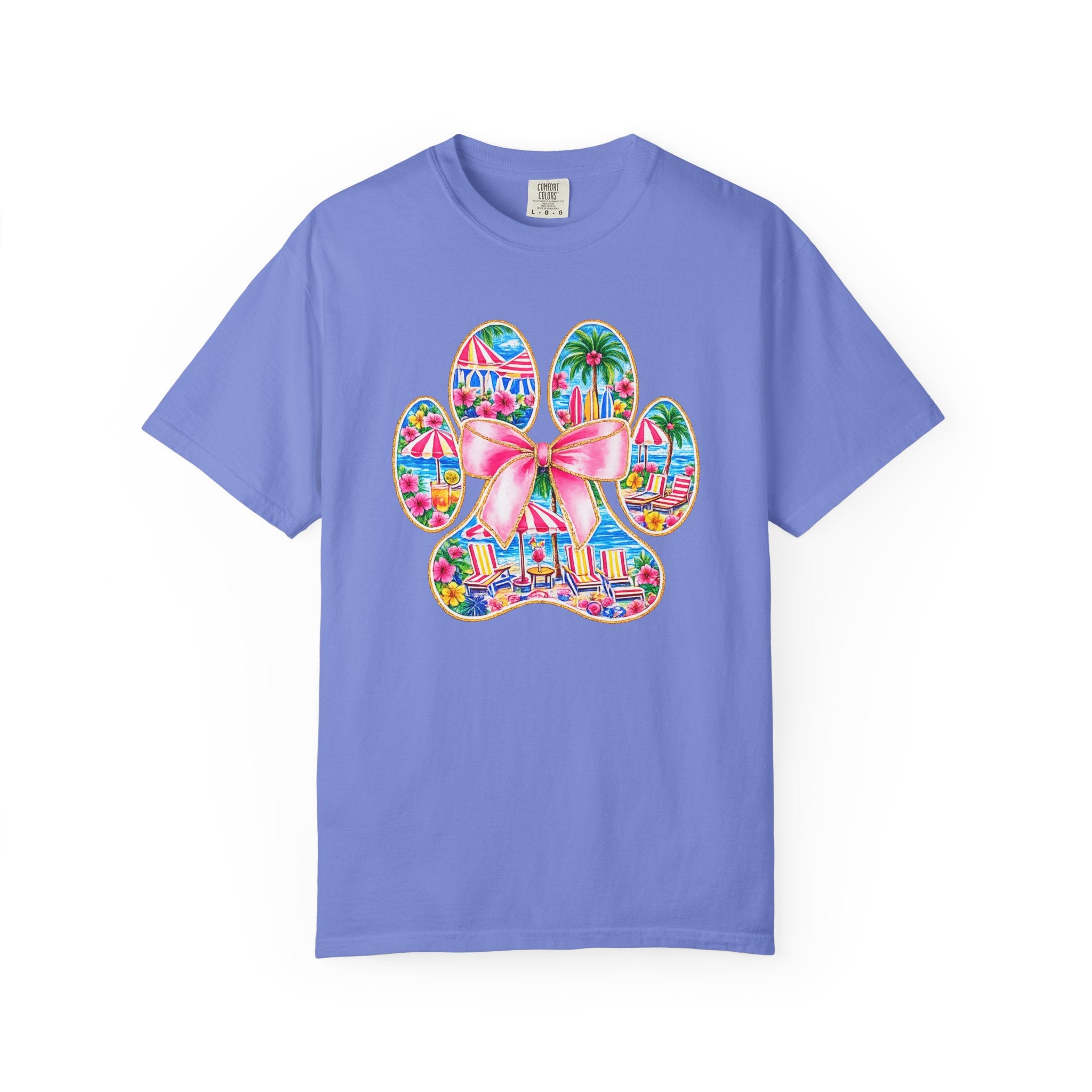 Beach Paw Print T-Shirt