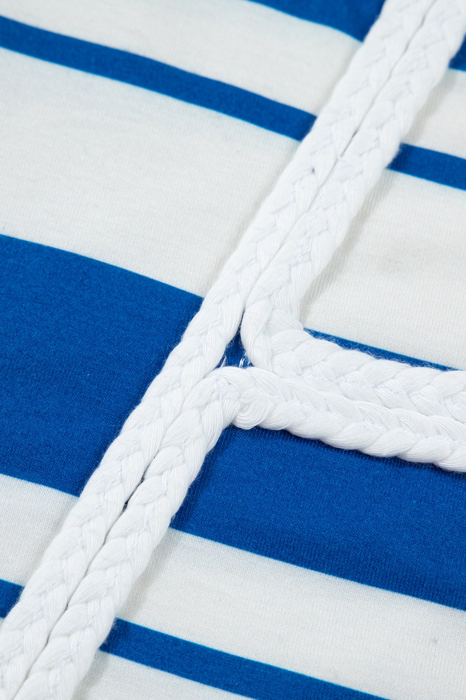 Blue Stripe USA Half Sleeve Loose Top