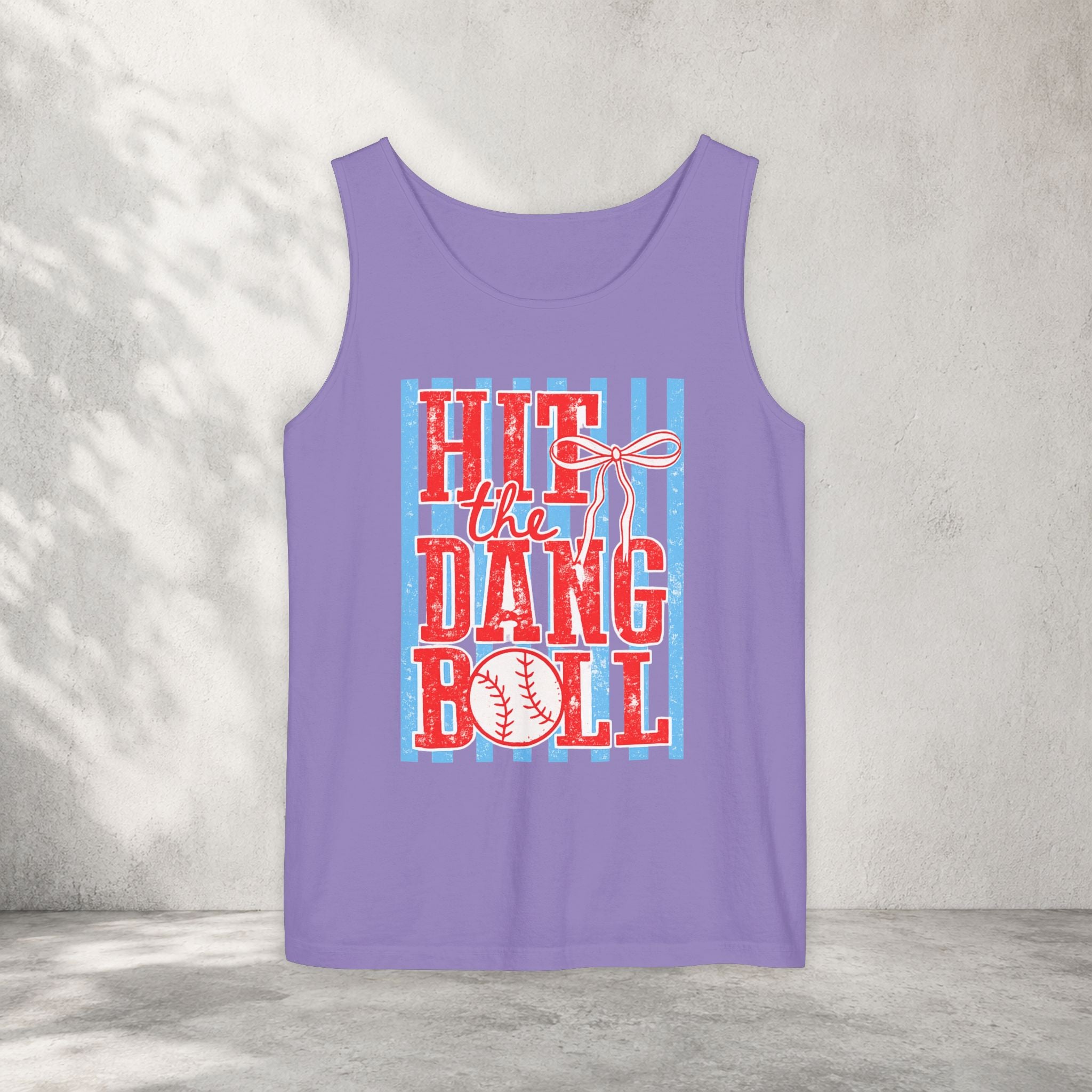 Hit the Dang Ball Baseball Tank Top