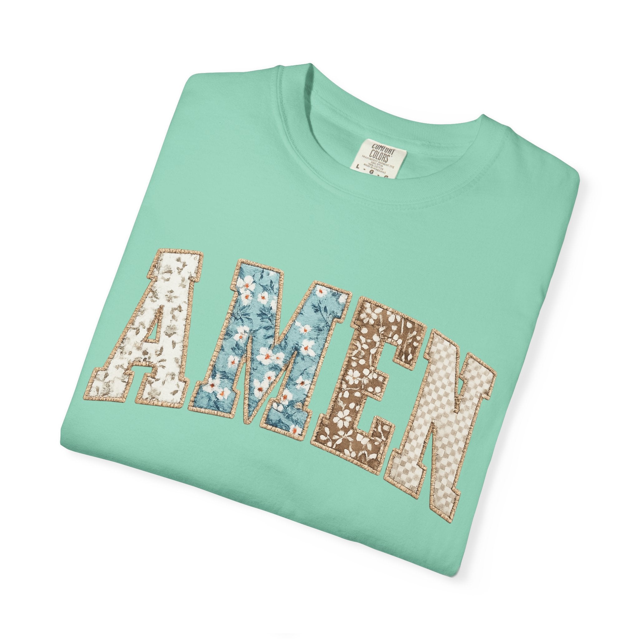Amen Floral Patch T-Shirt
