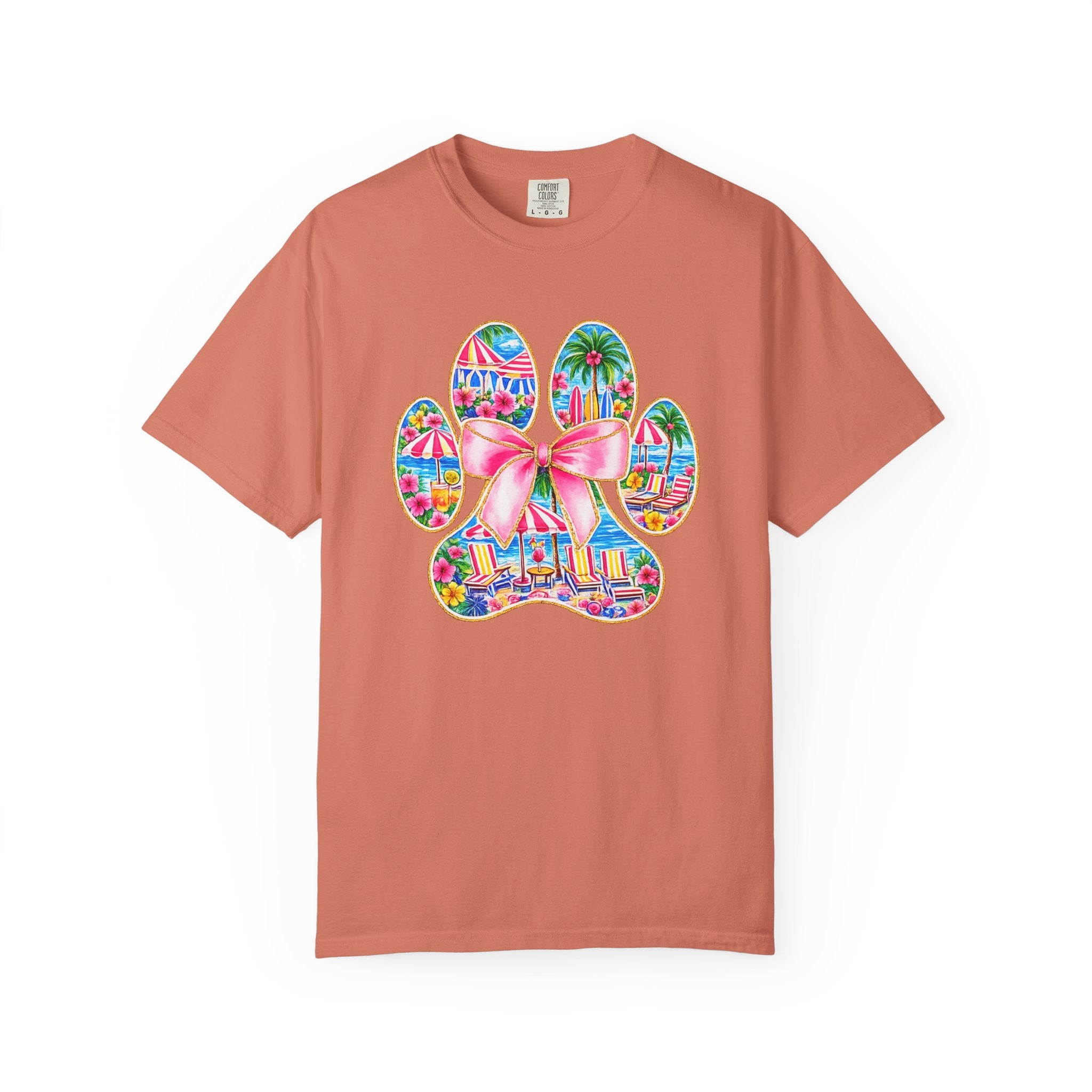Beach Paw Print T-Shirt