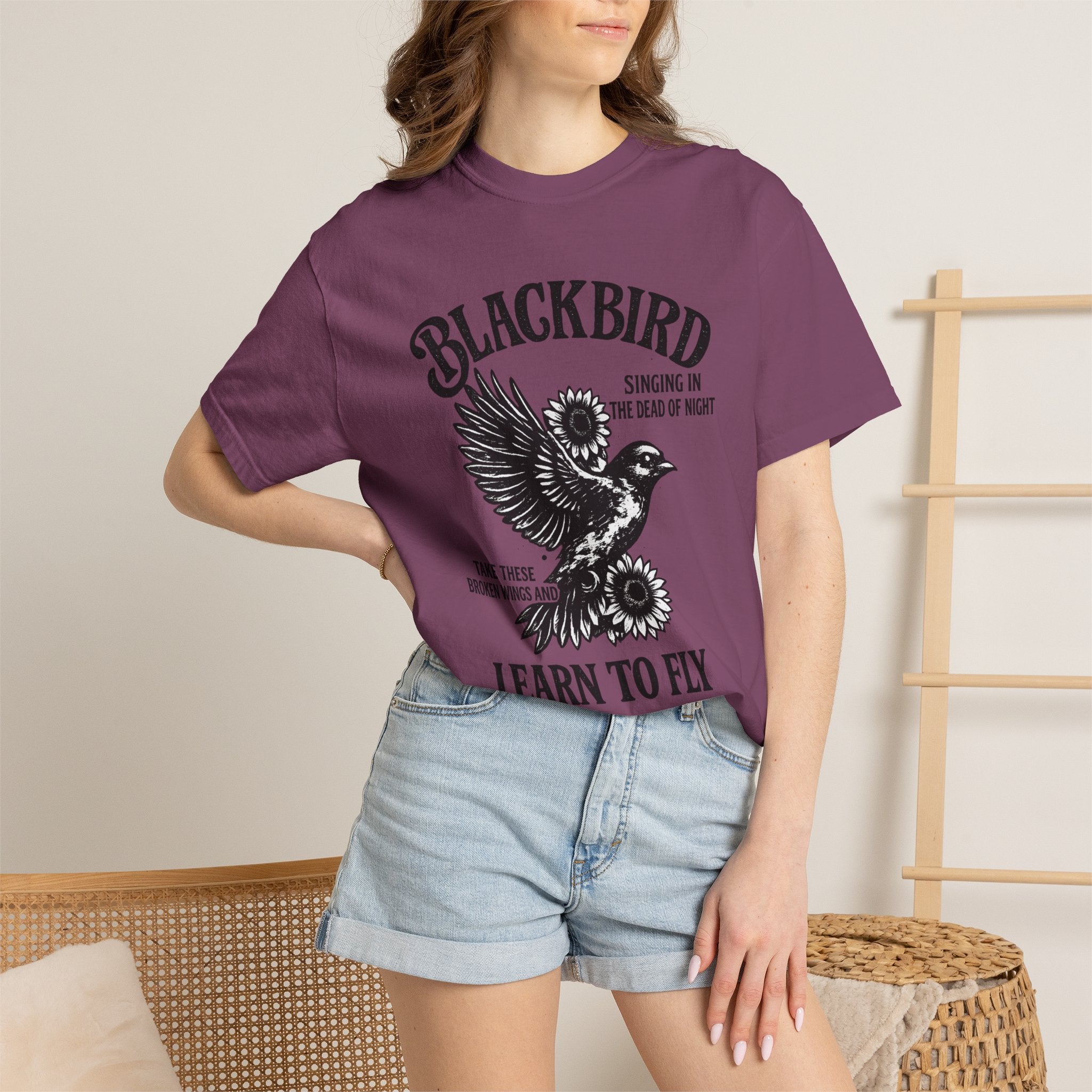 Blackbird 'Learn to Fly' Graphic T-Shirt