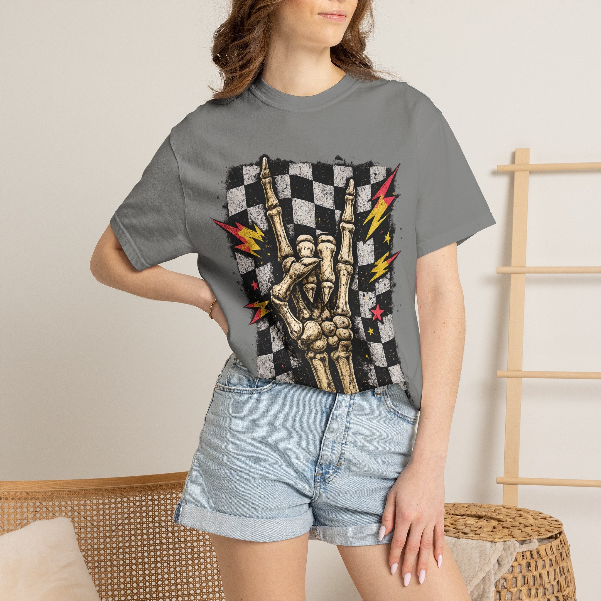 Skeleton Hand Rock T-Shirt