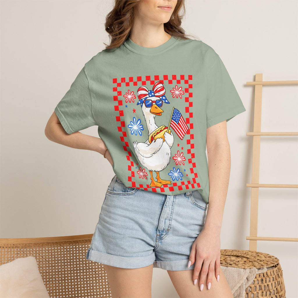 Patriotic Goose Graphic T-Shirt